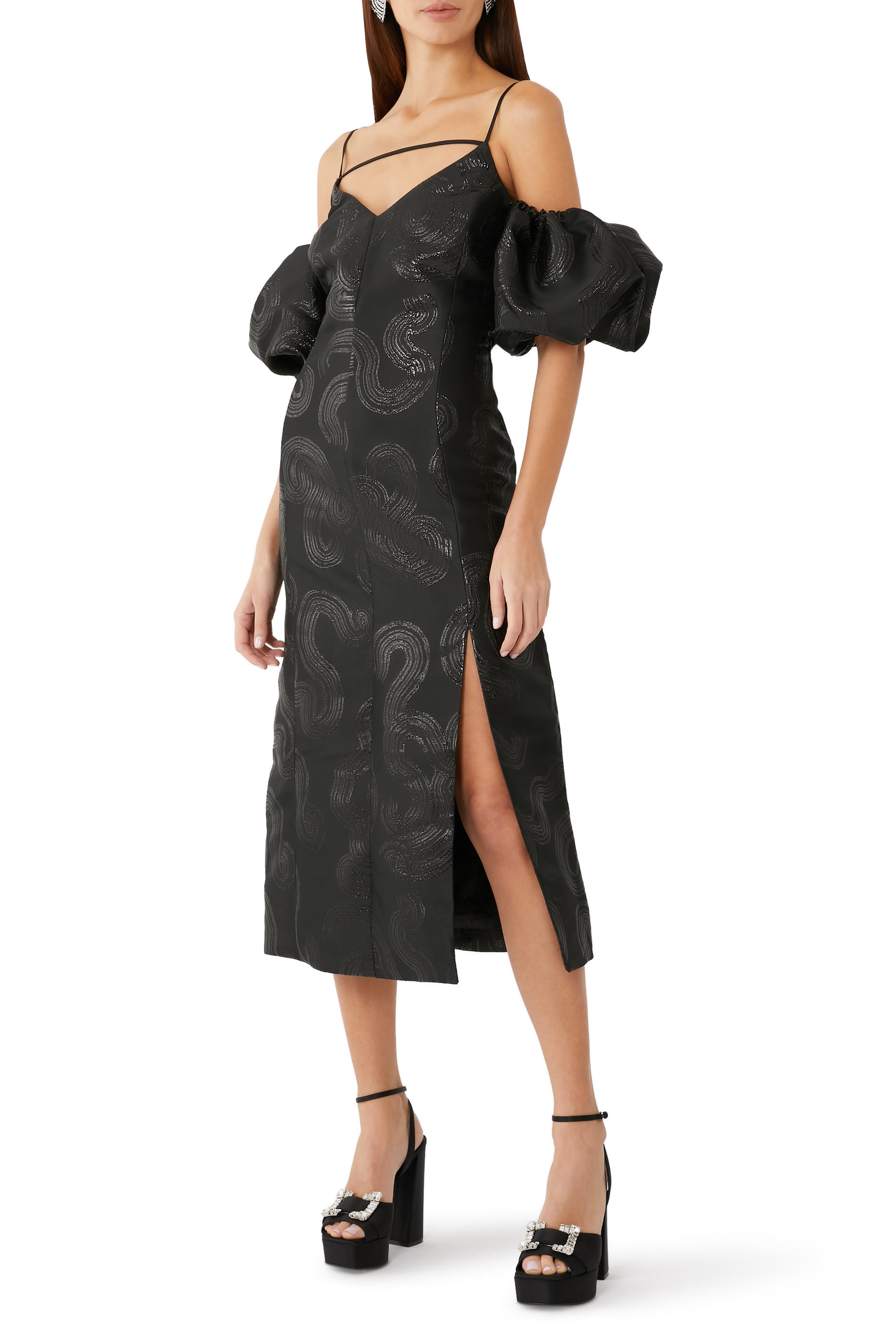 فستان ديتا بأكمام منفوخة