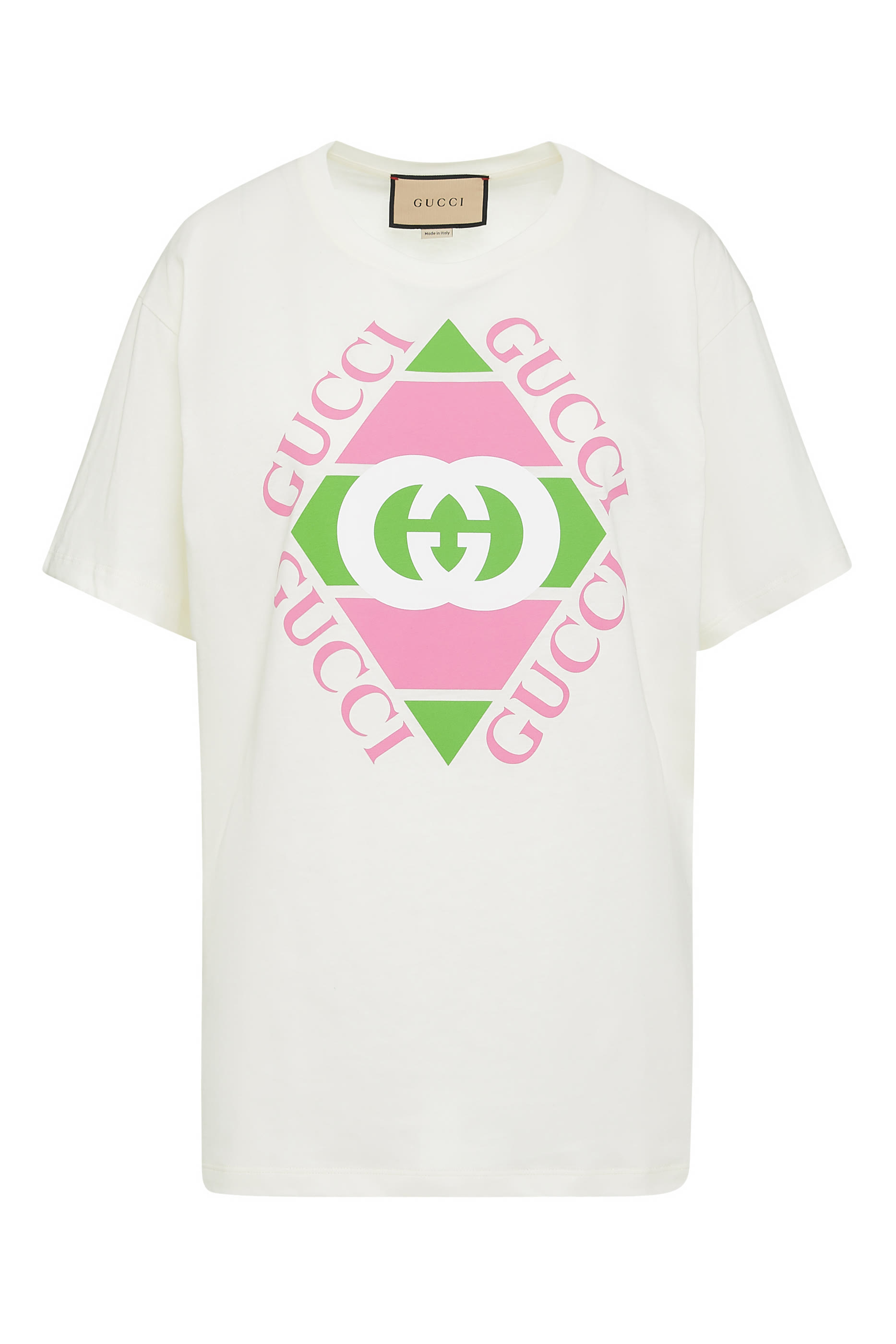 تيشيرت فينتج بطبعة شعار الماركة