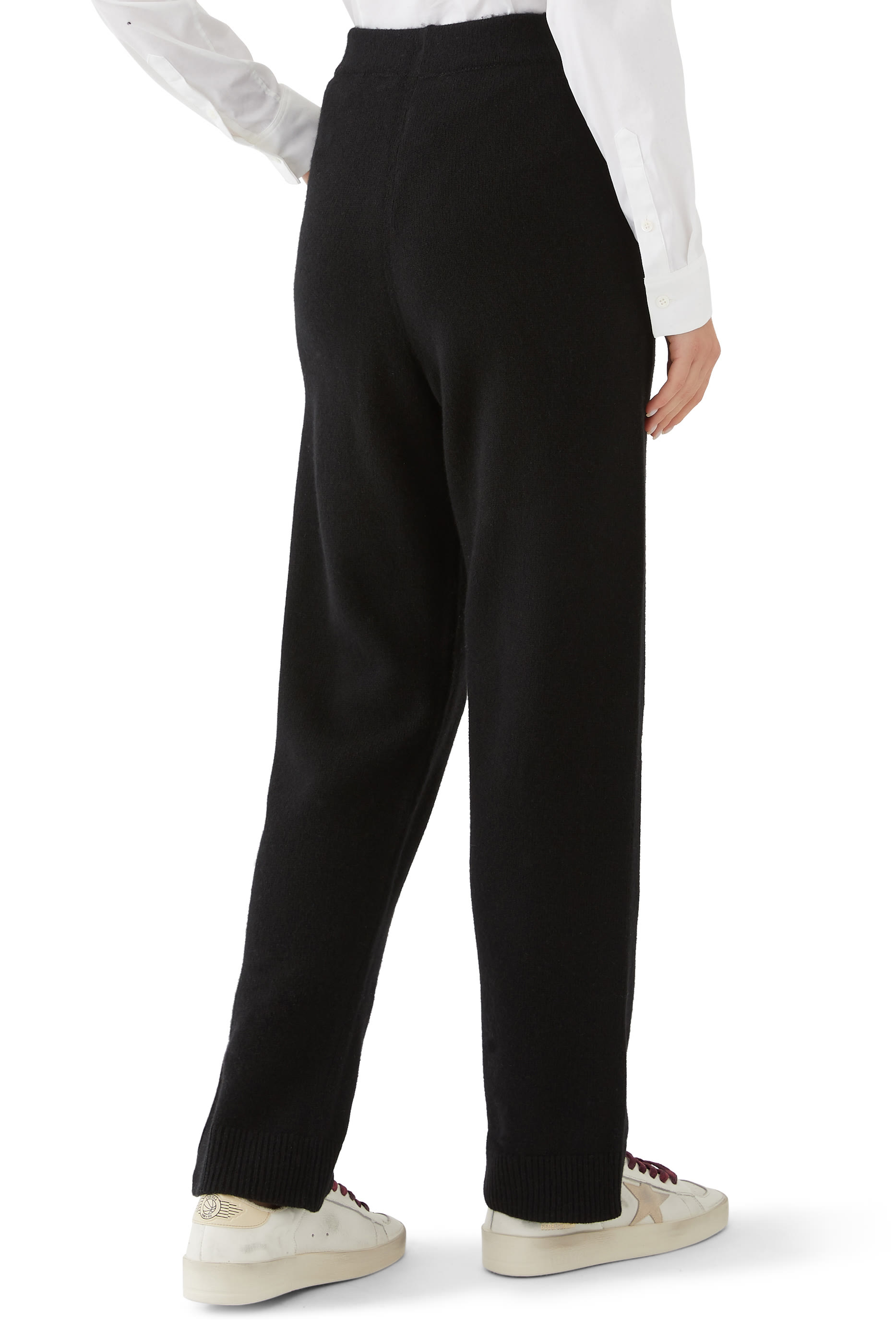 بنطال رياضي فضفاض كشمير معاد تدويره