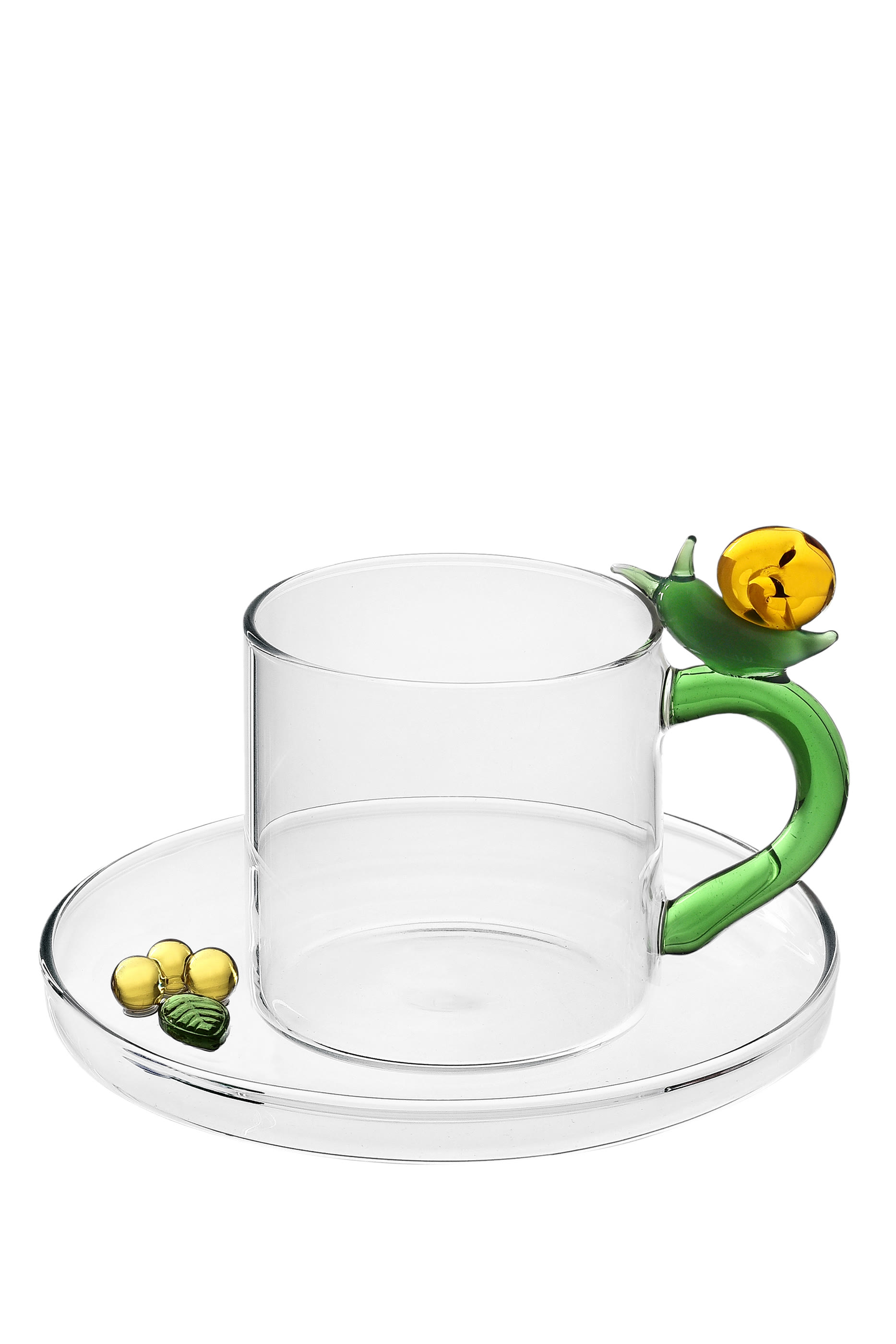 فنجان إسبريسو فروتس اند فلاورز مزين بحلزون