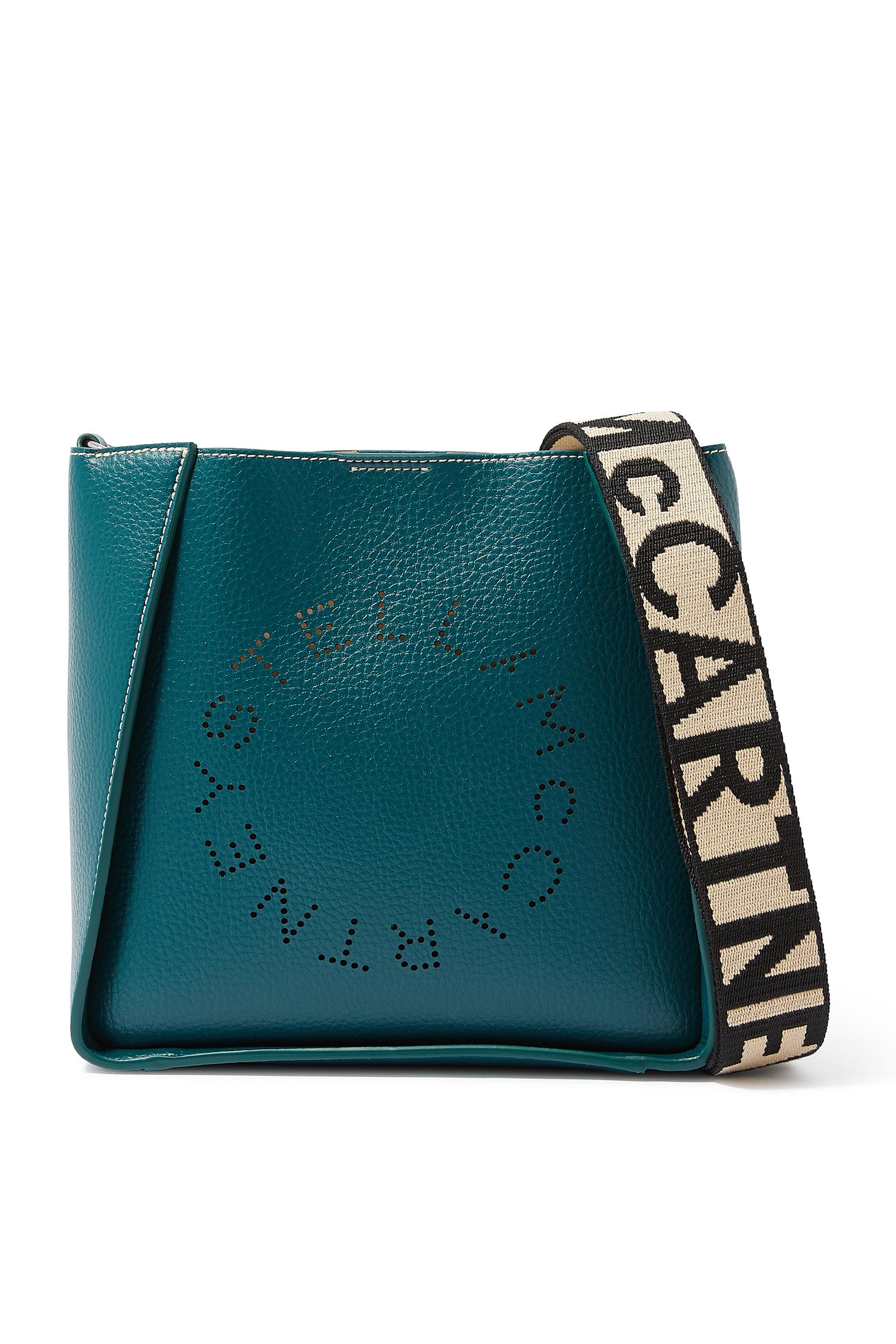 حقيبة كروس بودي صغيرة بشعار الماركة