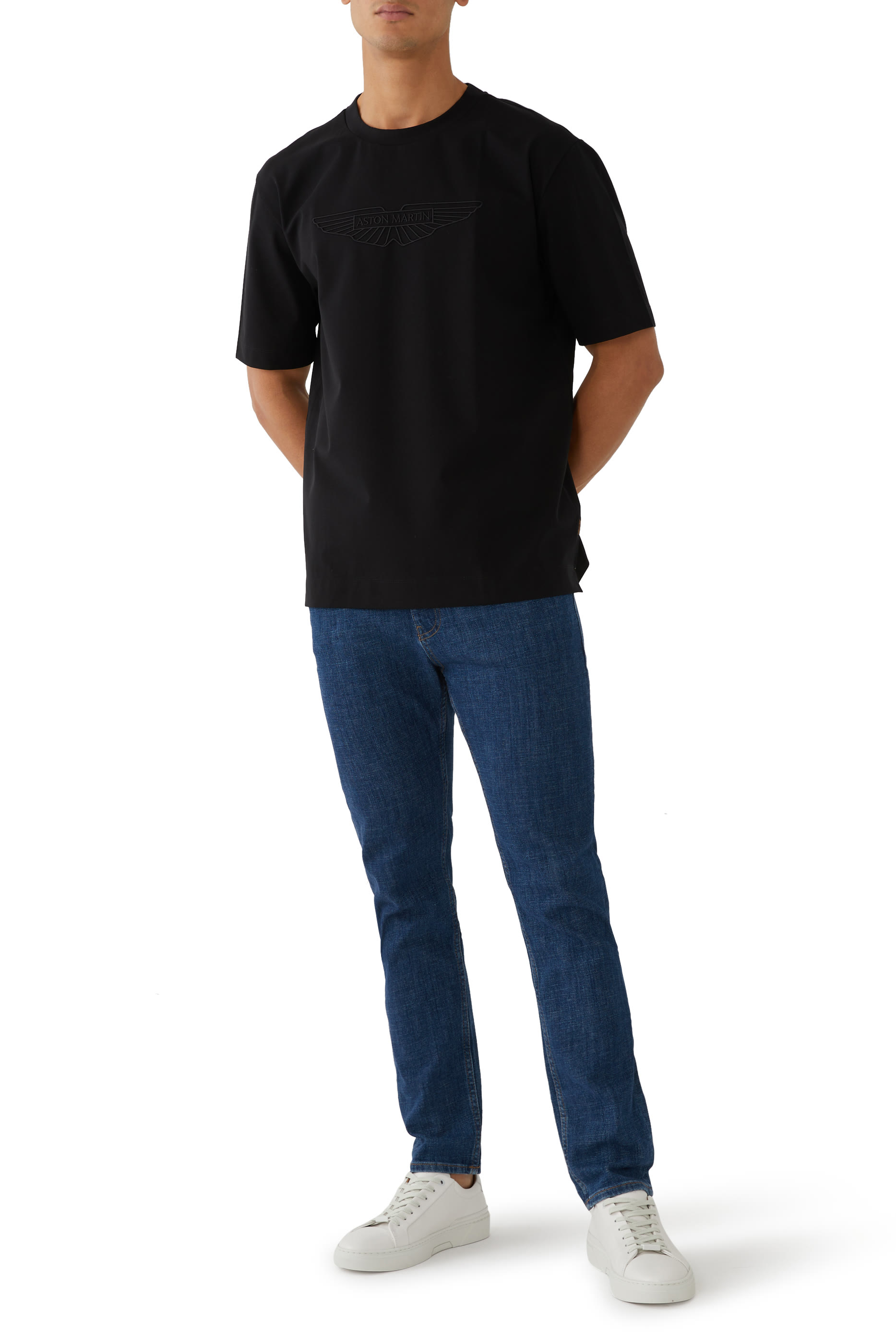 تيشيرت X أستون مارتن قطن مطاطي قماش معالج