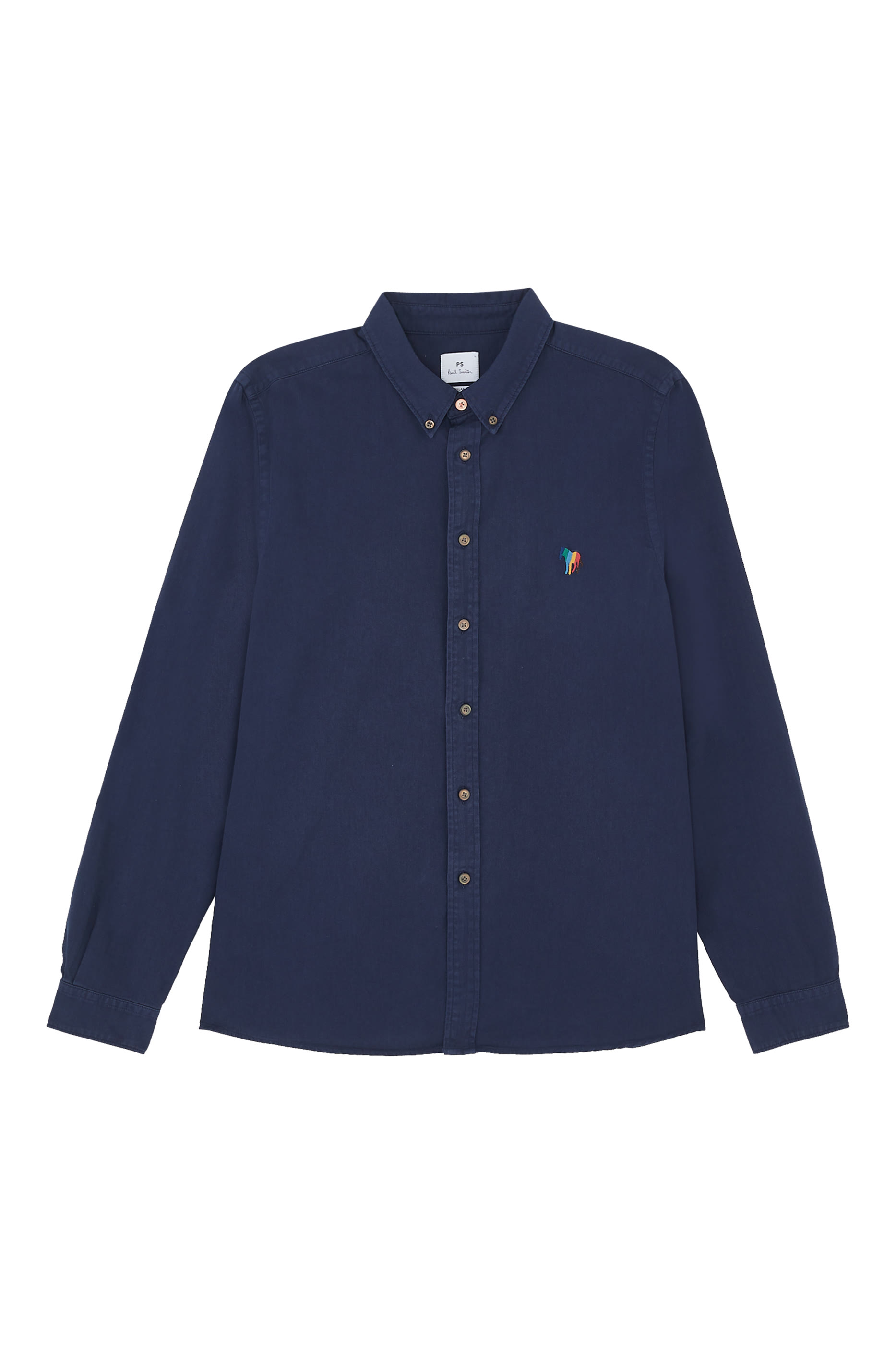 قميص بشارة بنقشة زيبرا