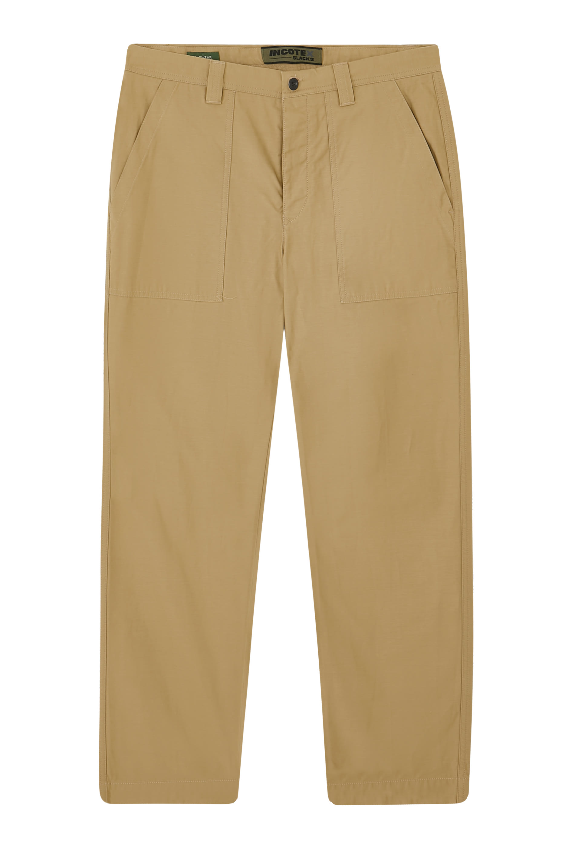 بنطال بقصة ساق مستقيمة قطن ستان