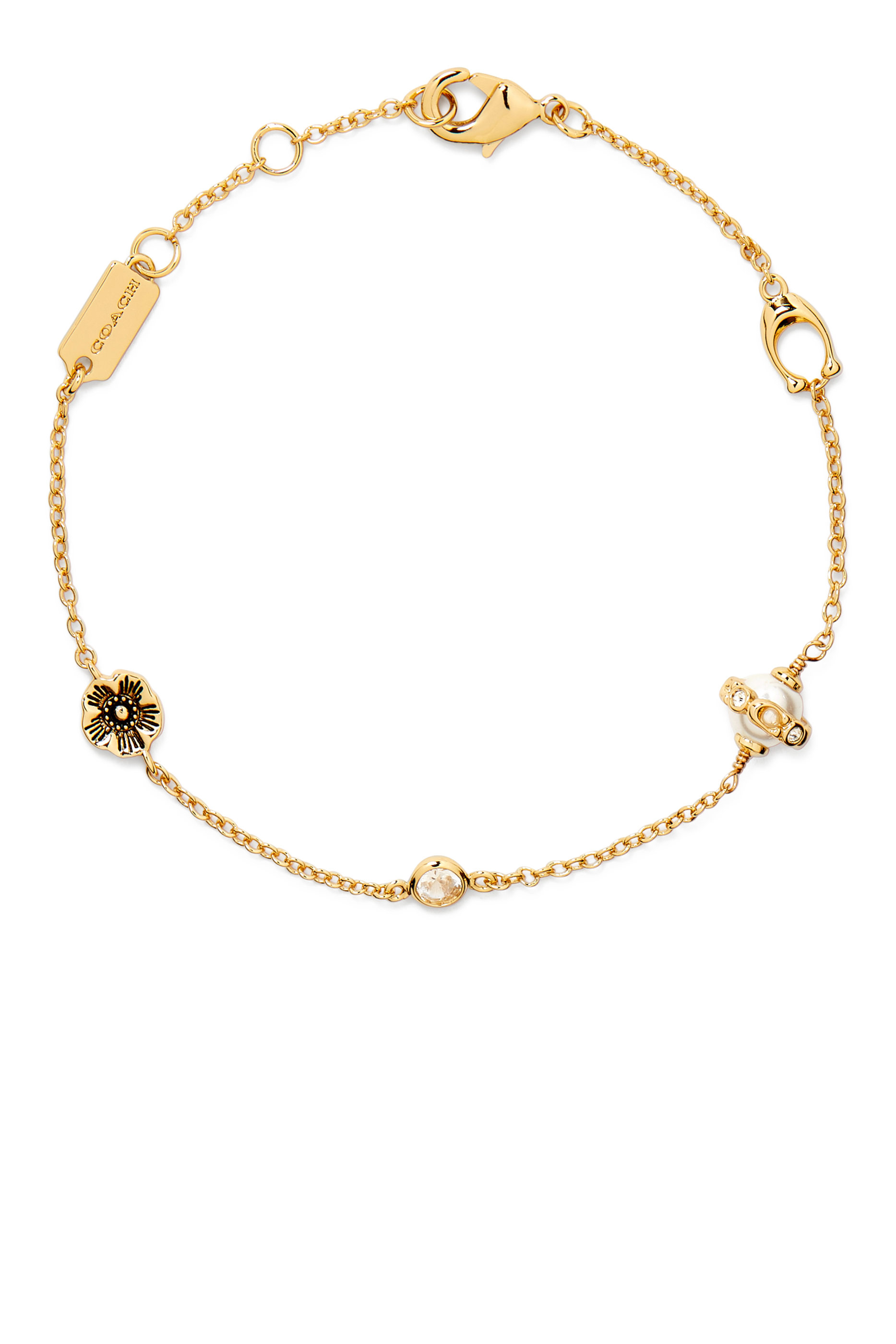 سوار بيرل اورب فليكس مرصع بأحجار زركونيا نحاس مطلي