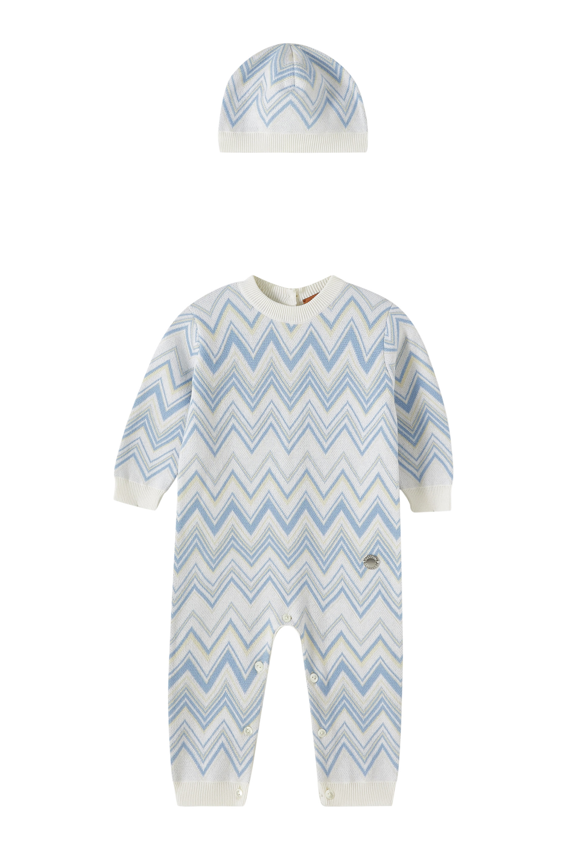 Kids Chevron Babygrow & Hat Gift Set