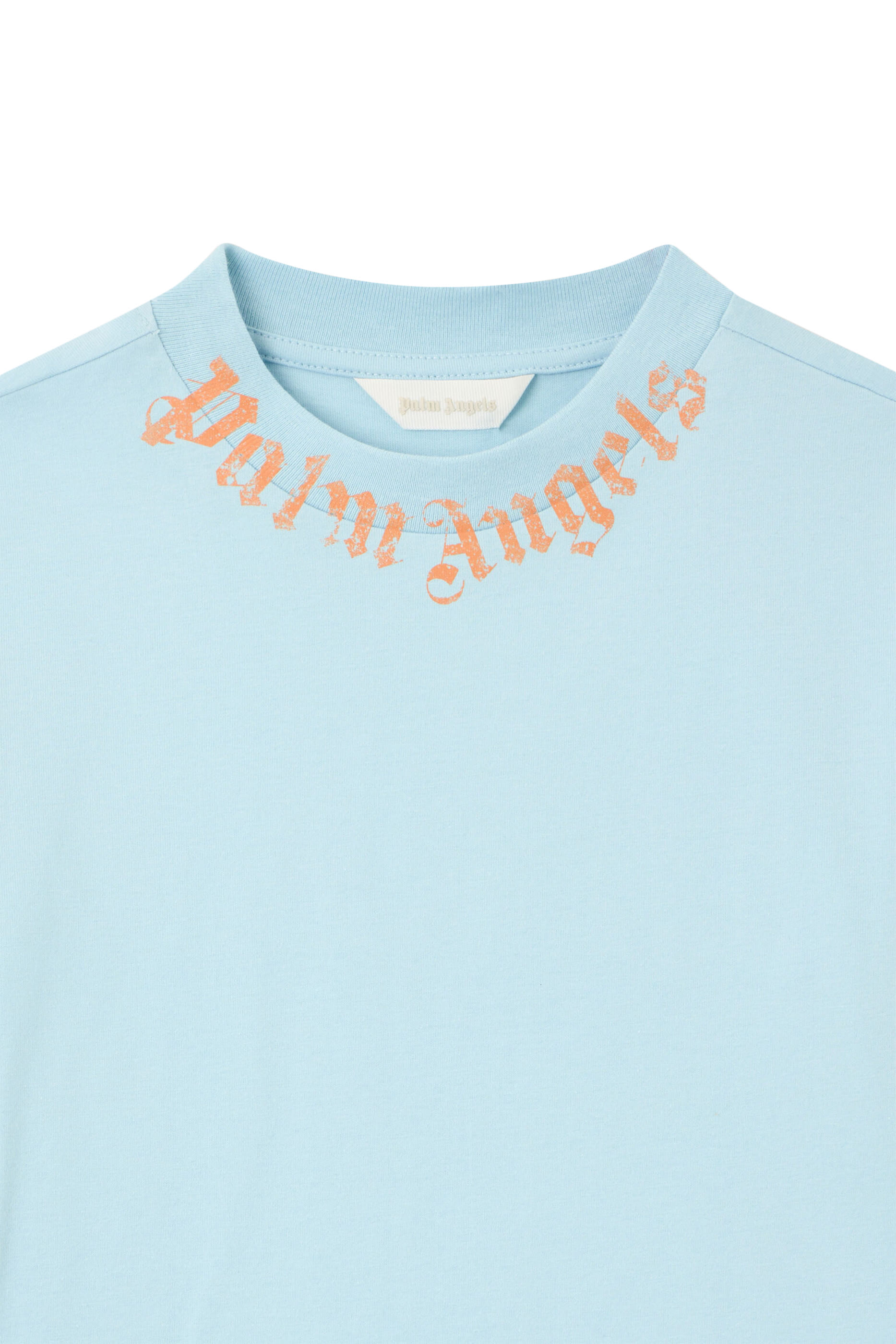 تيشيرت بياقة مزينة بشعار الماركة للأطفال