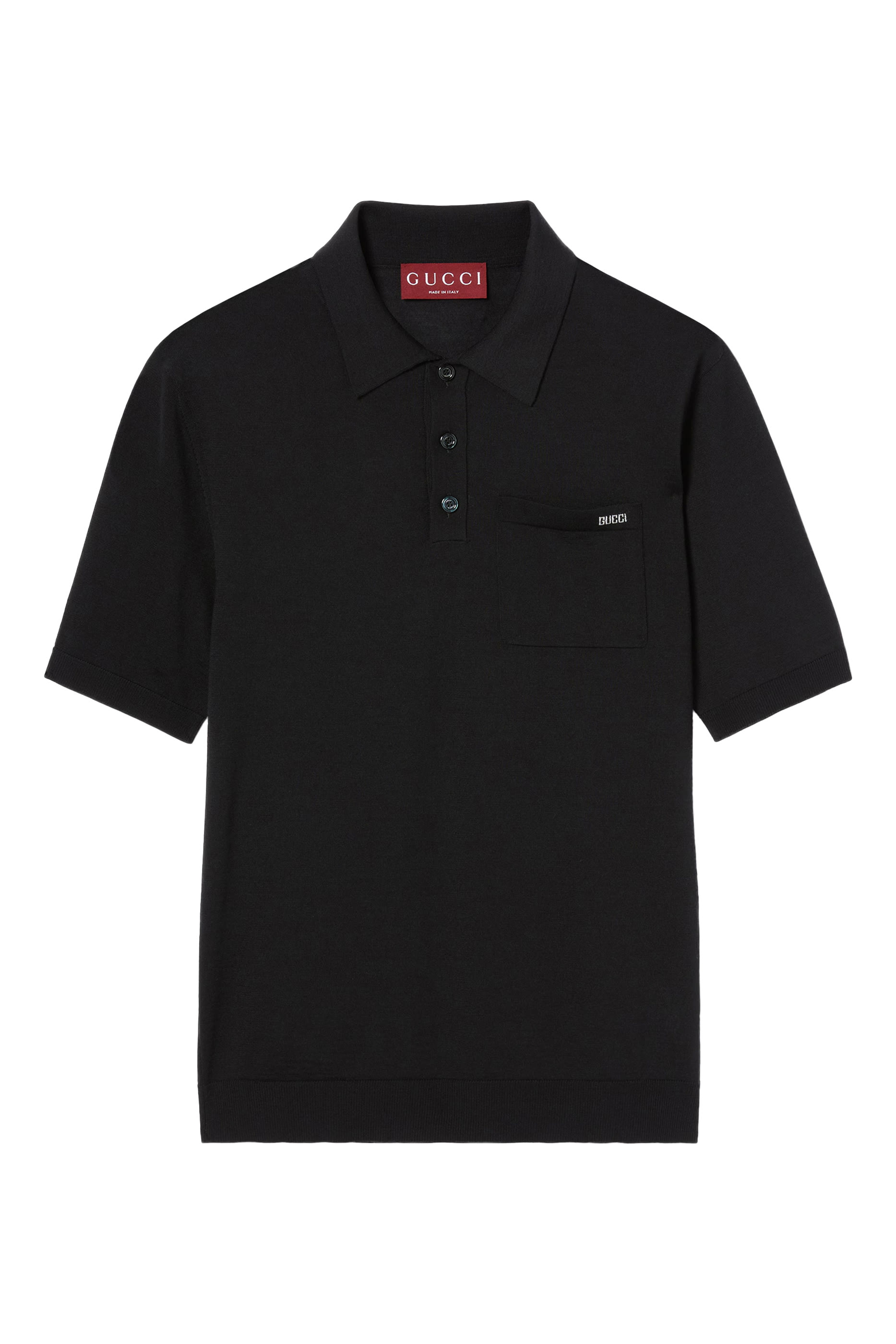 قميص بولو بشعار الماركة صوف