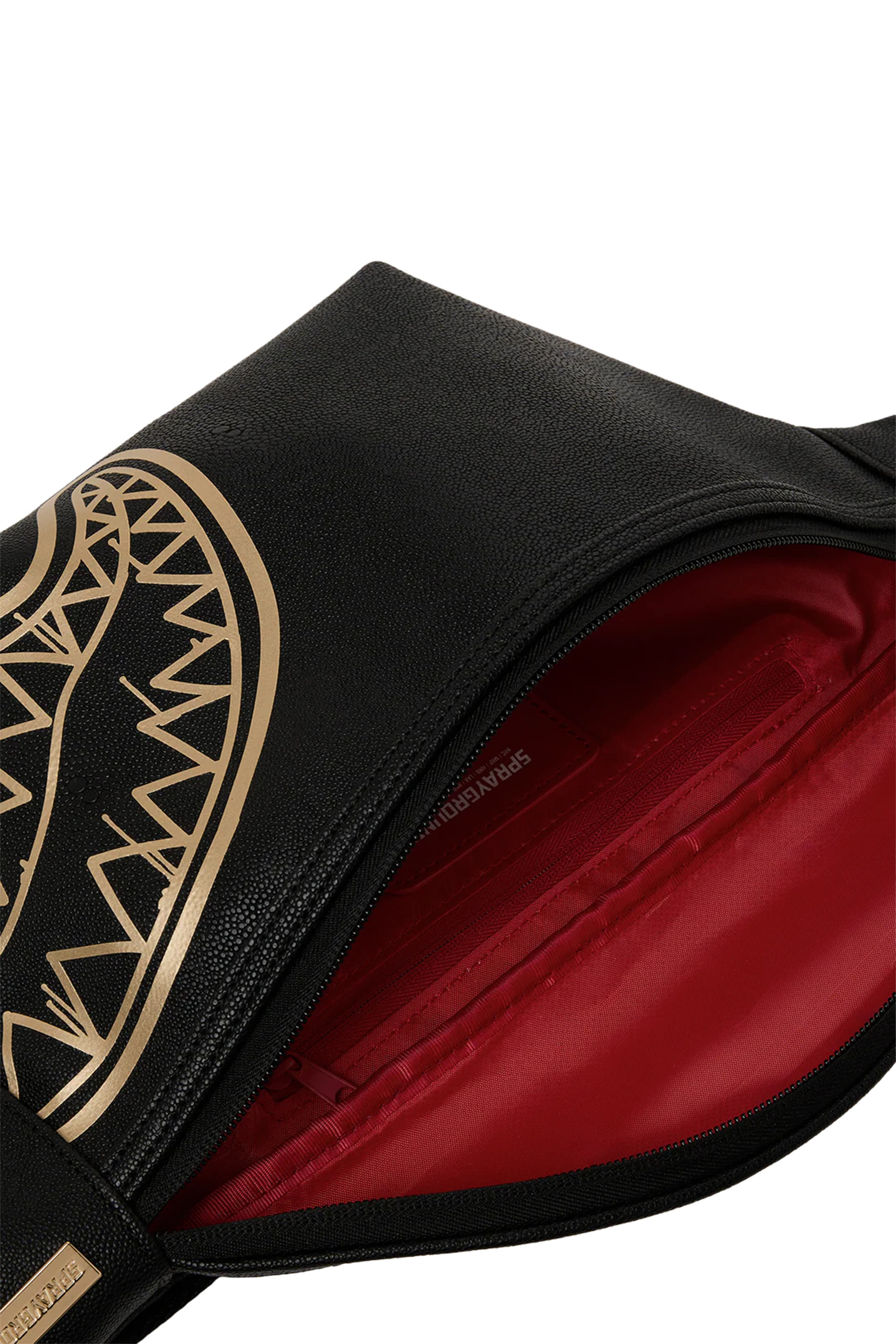 حقيبة كروس بودي سافي بشعار الماركة بلون ذهبي للأطفال