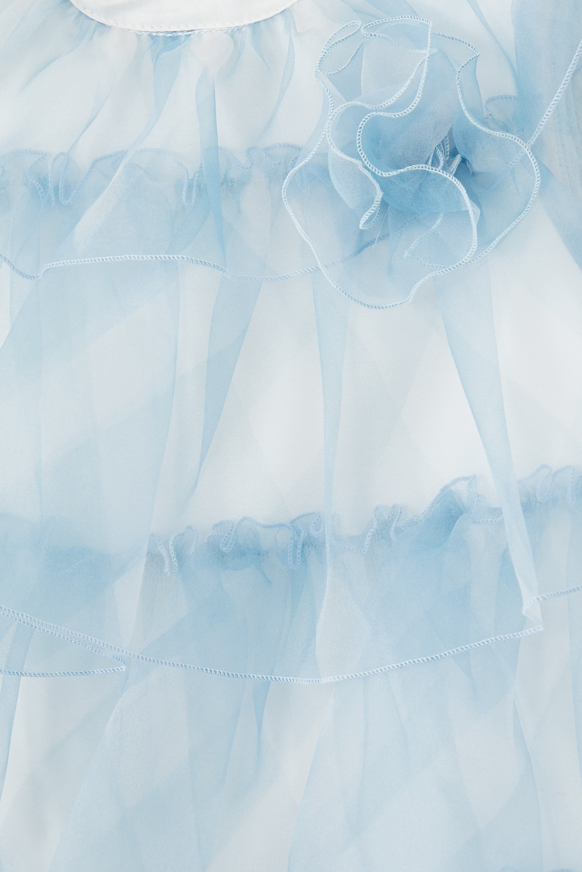 فستان بطبعة هندسية أورجانزا للأطفال