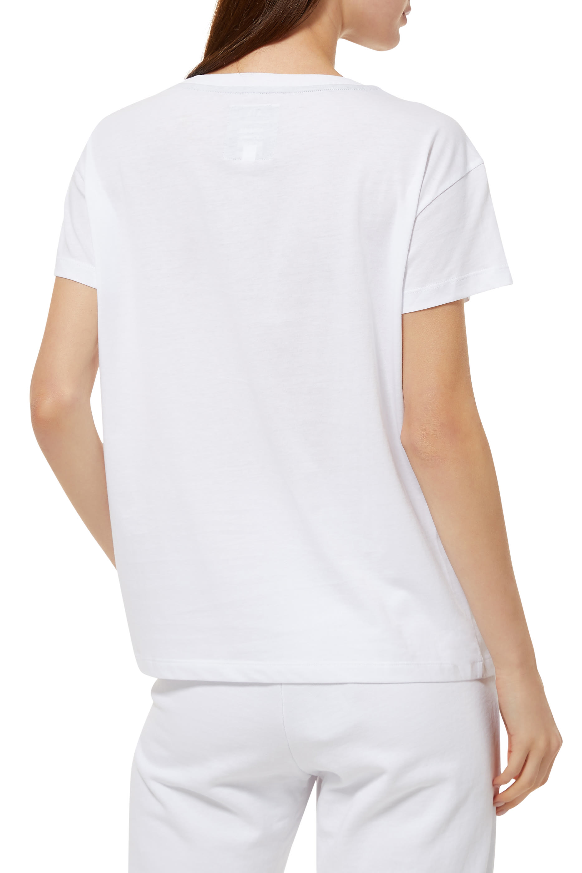 تي شيرت قطن بشعار الماركة