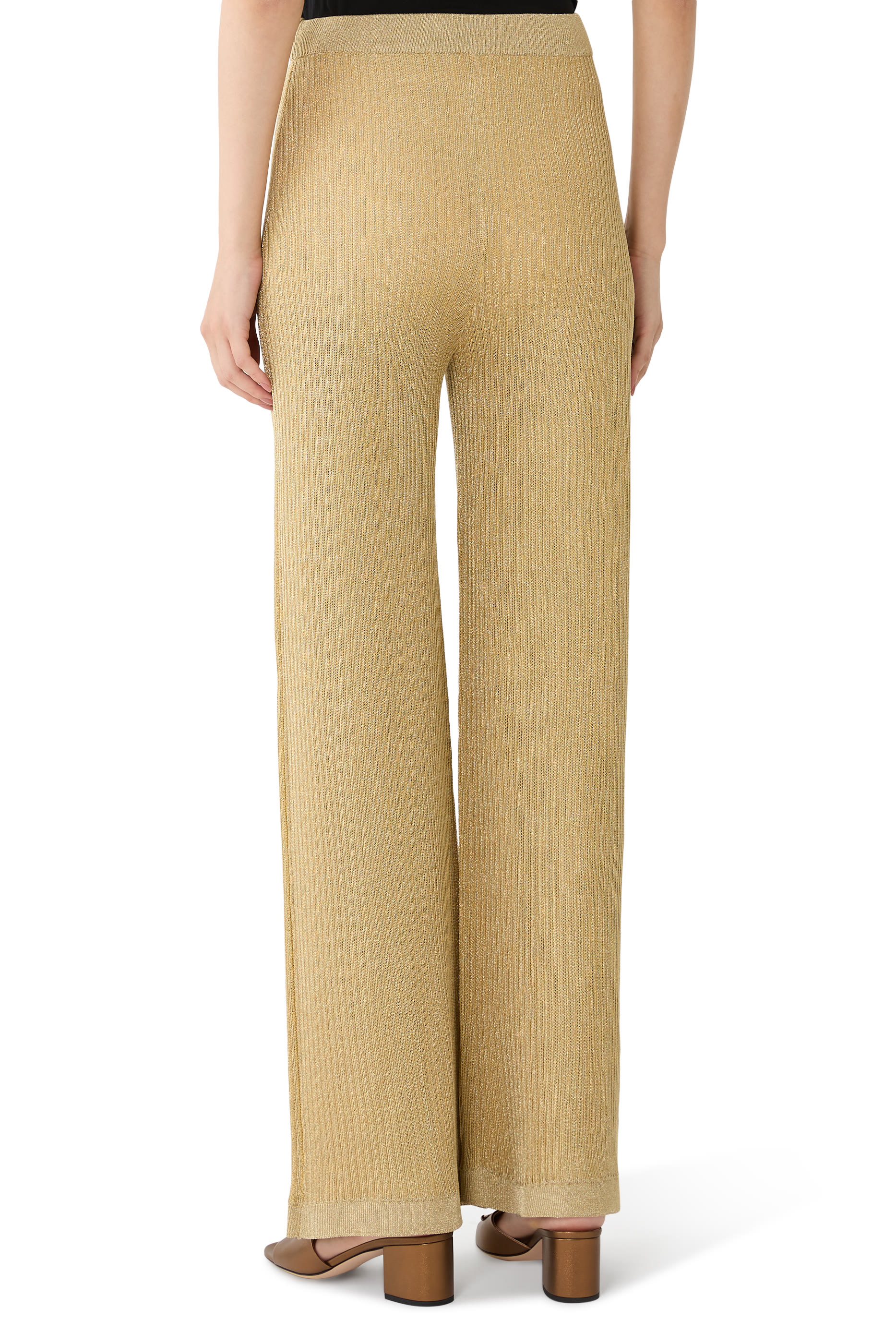 بنطال قماش مضلع