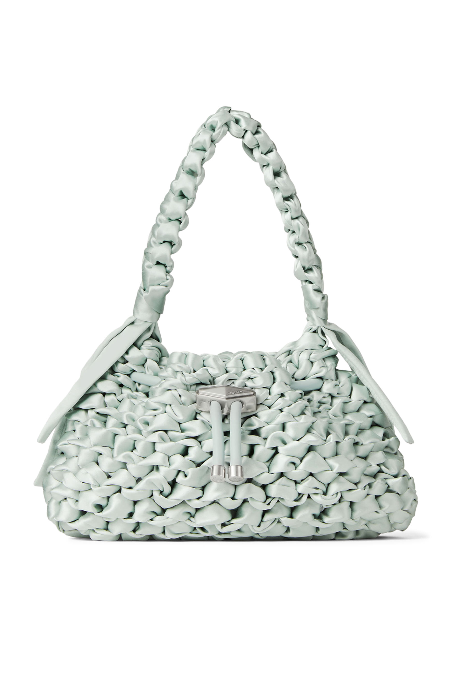 حقيبة مجدولة صغيرة برباط تضييق