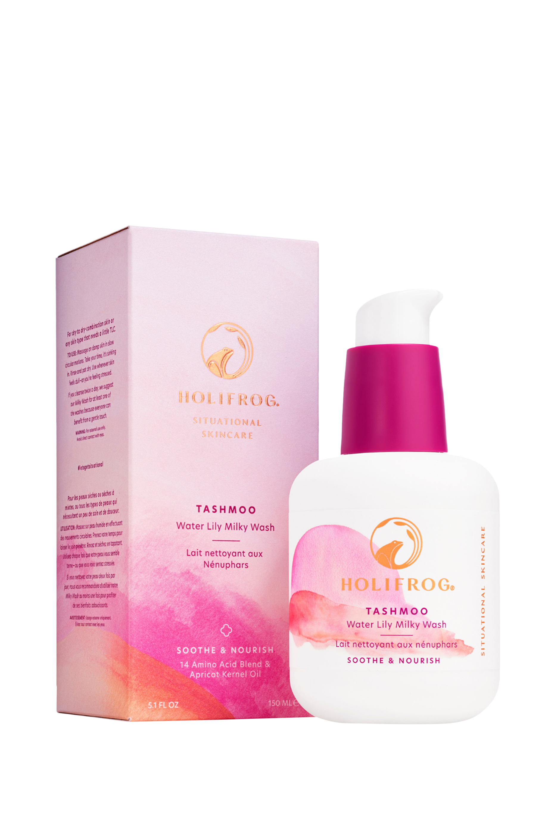 غسول حليبي مغذي تاشمو بزنبق الماء