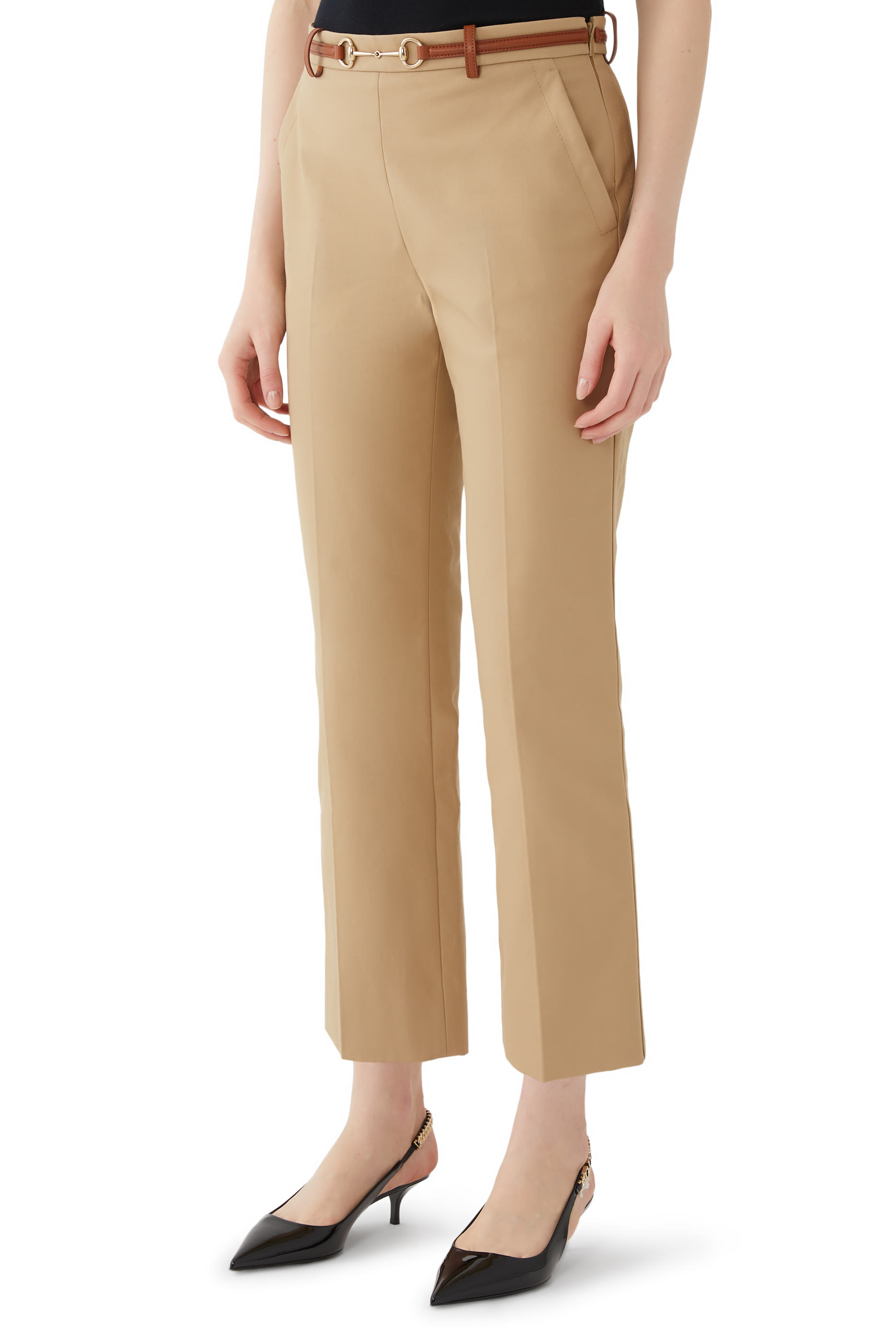 بنطال بحلية لجام الحصان قطن دريل