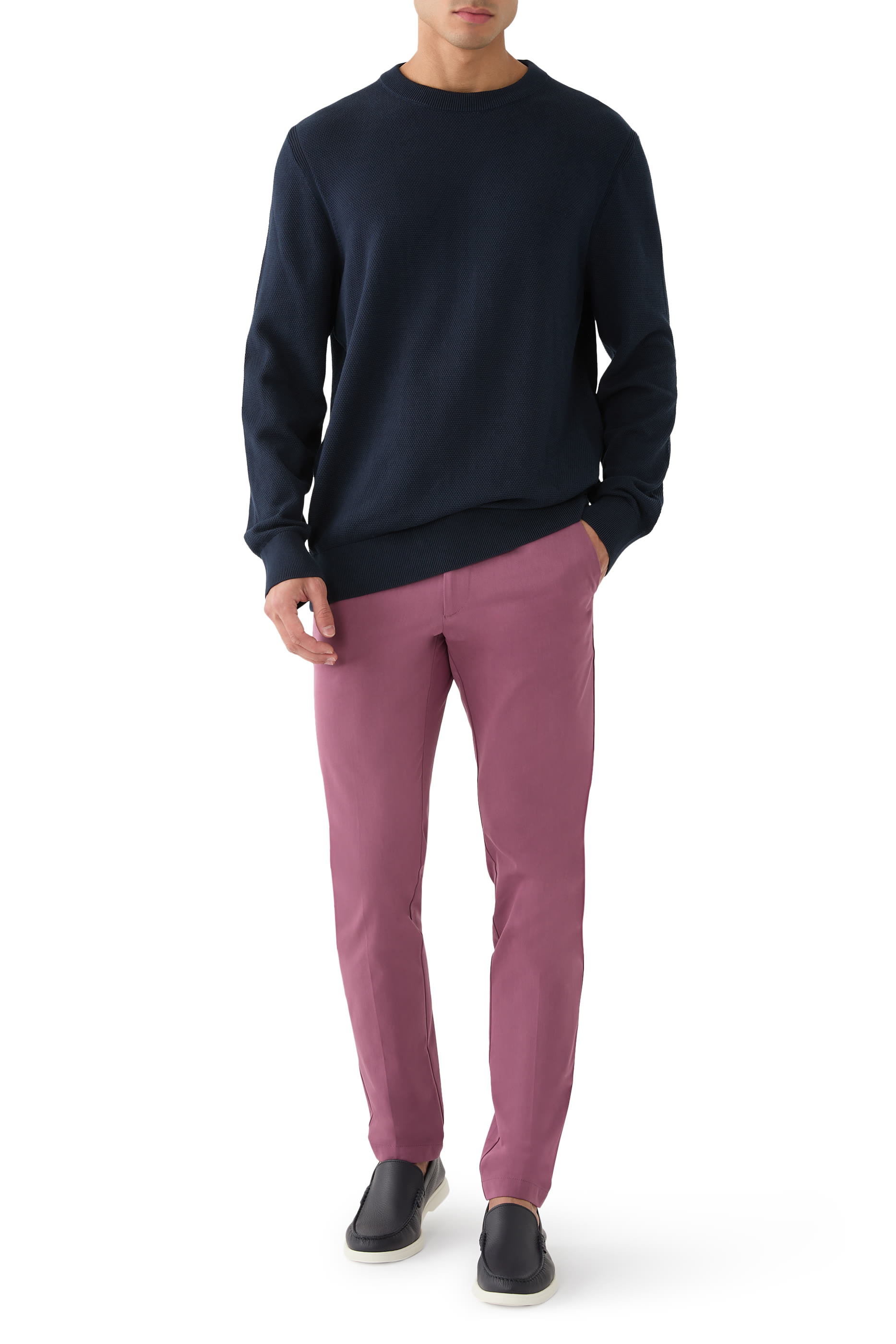 سترة بنقشات دقيقة قطن