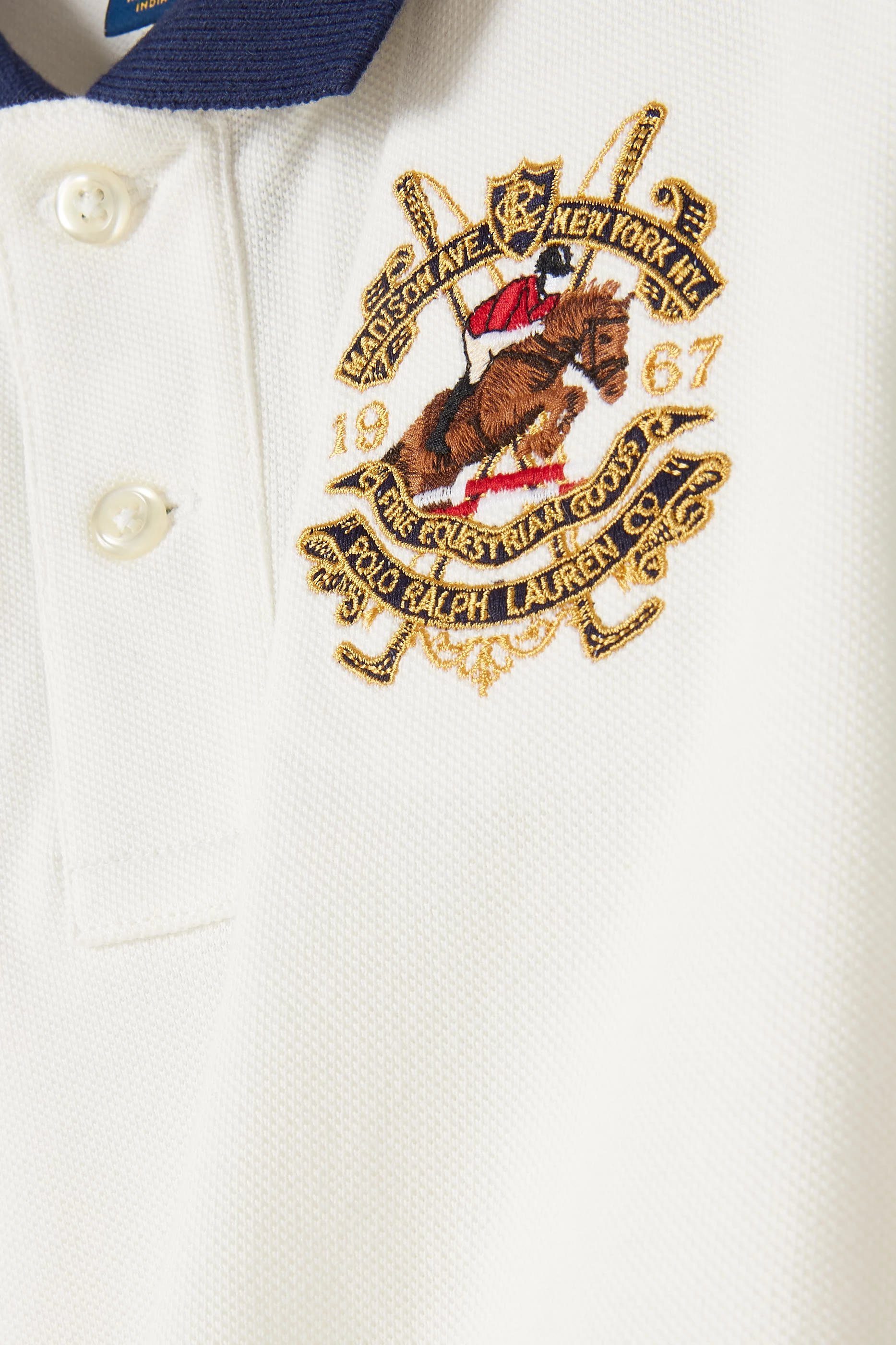 قميص بولو بأقسام ألوان قماش شبكي للأطفال