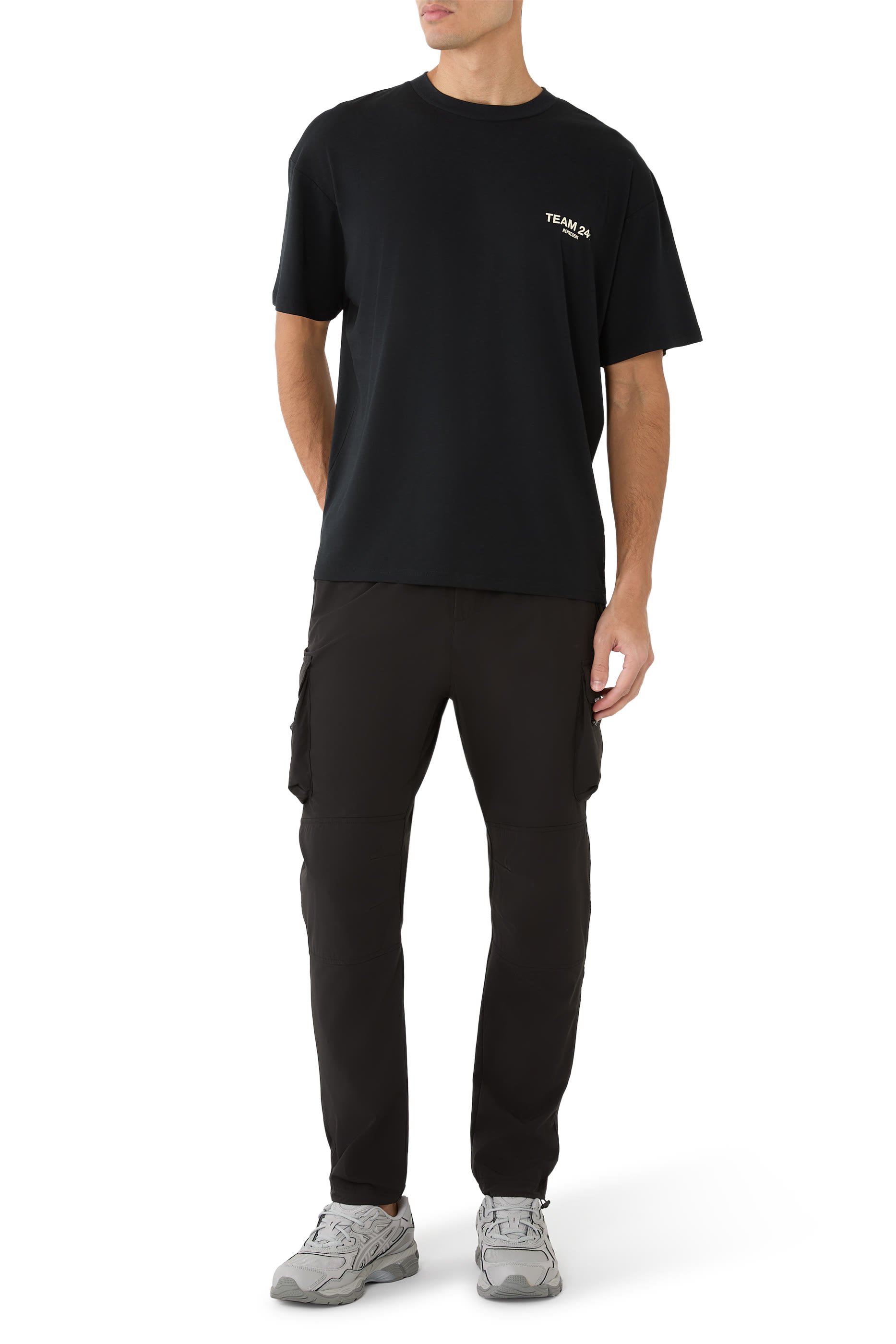 تيشيرت بقصة فضفاضة ونقشة تيم 247