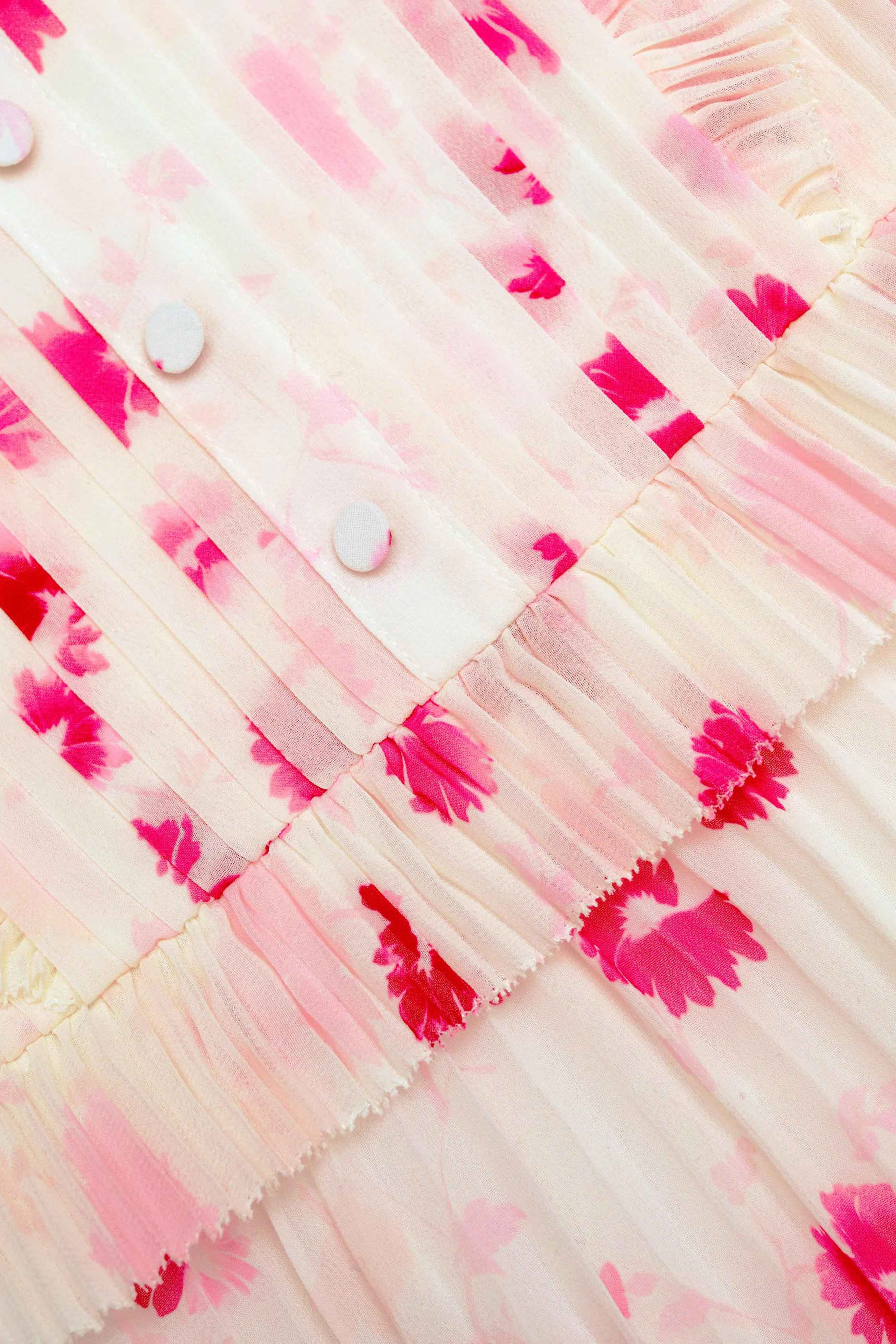 فستان قصير شيفون بطبعات للأطفال