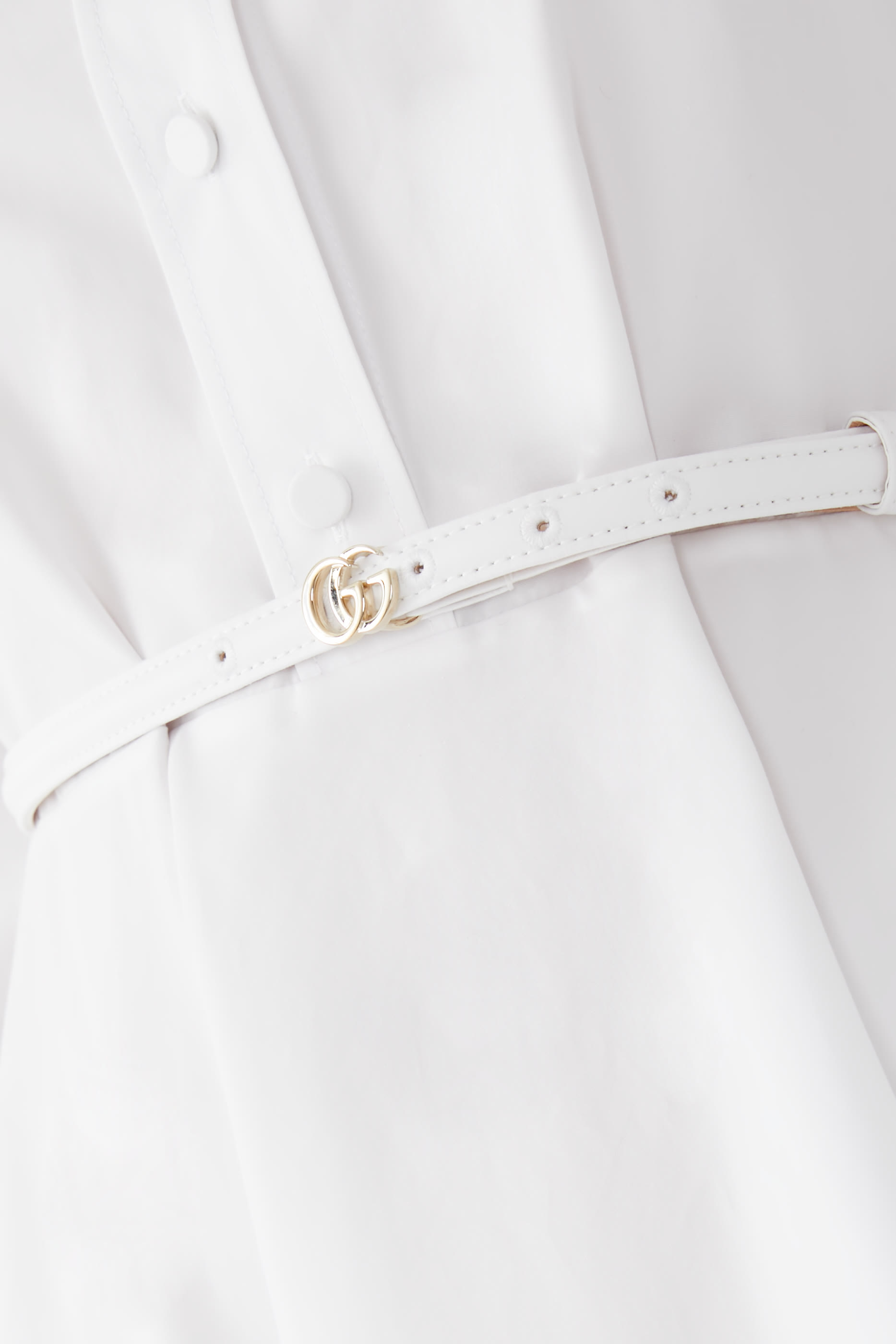 فستان مطرز قطن بوبلين