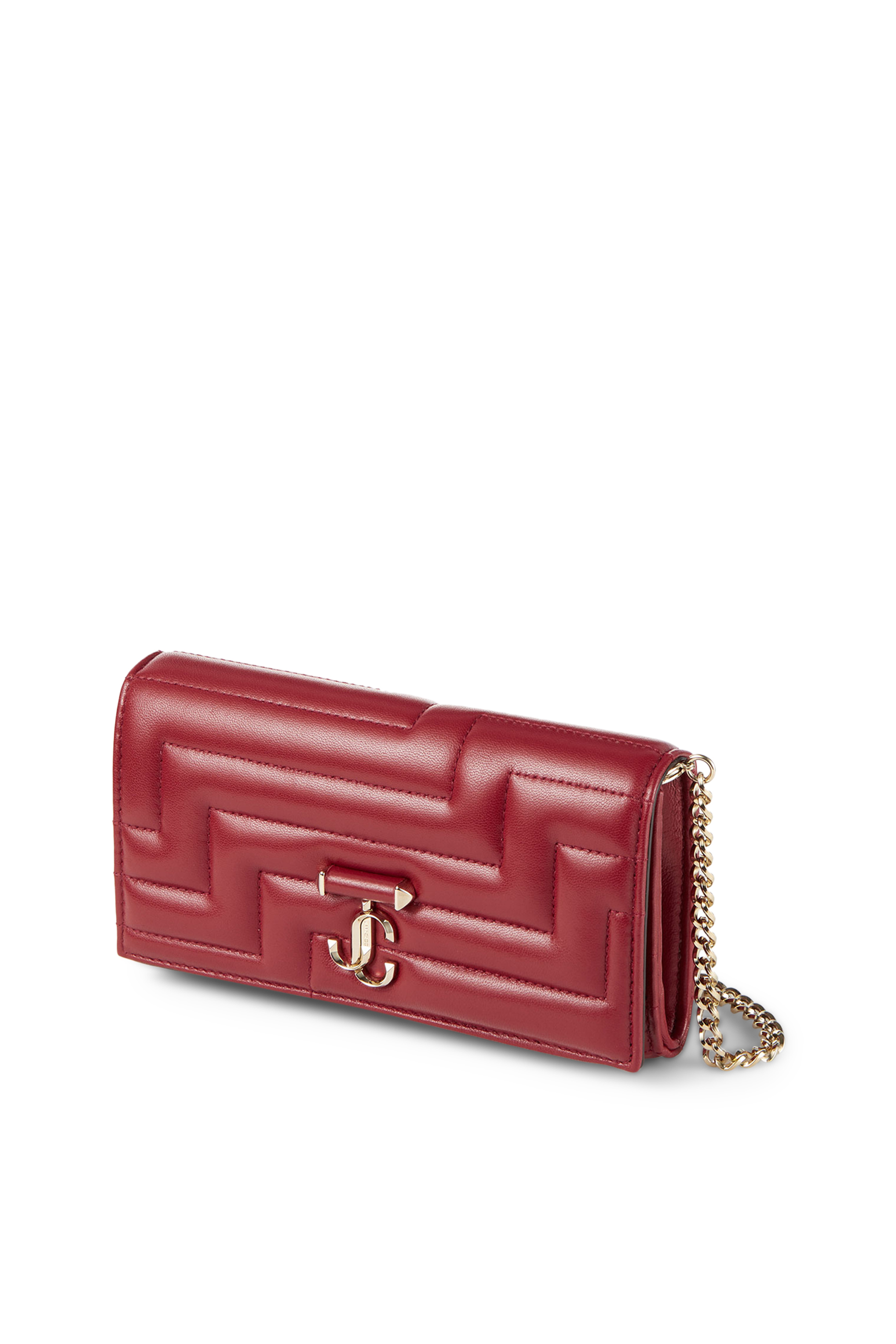 محفظة أفنيو بحمالة سلسلة جلد مبطن