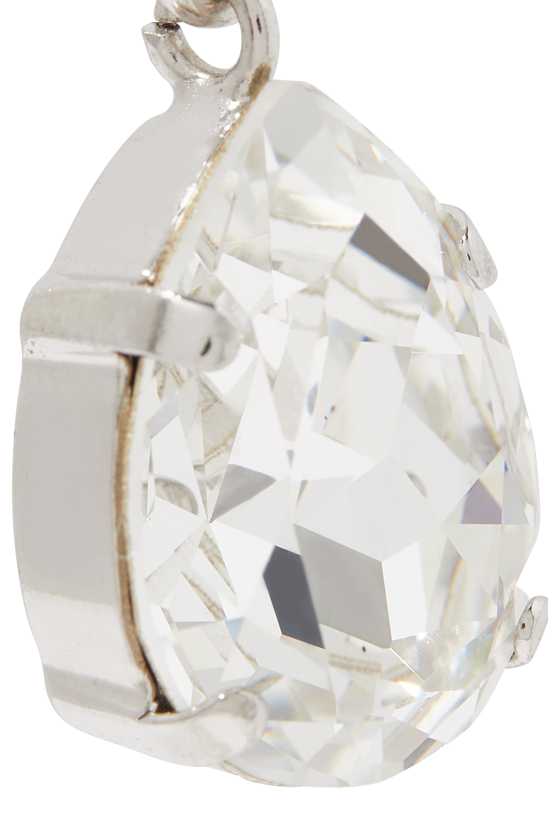 أقراط متدلية كلاسيكية مرصعة بالكريستال روديوم مطلي بذهب عيار 18