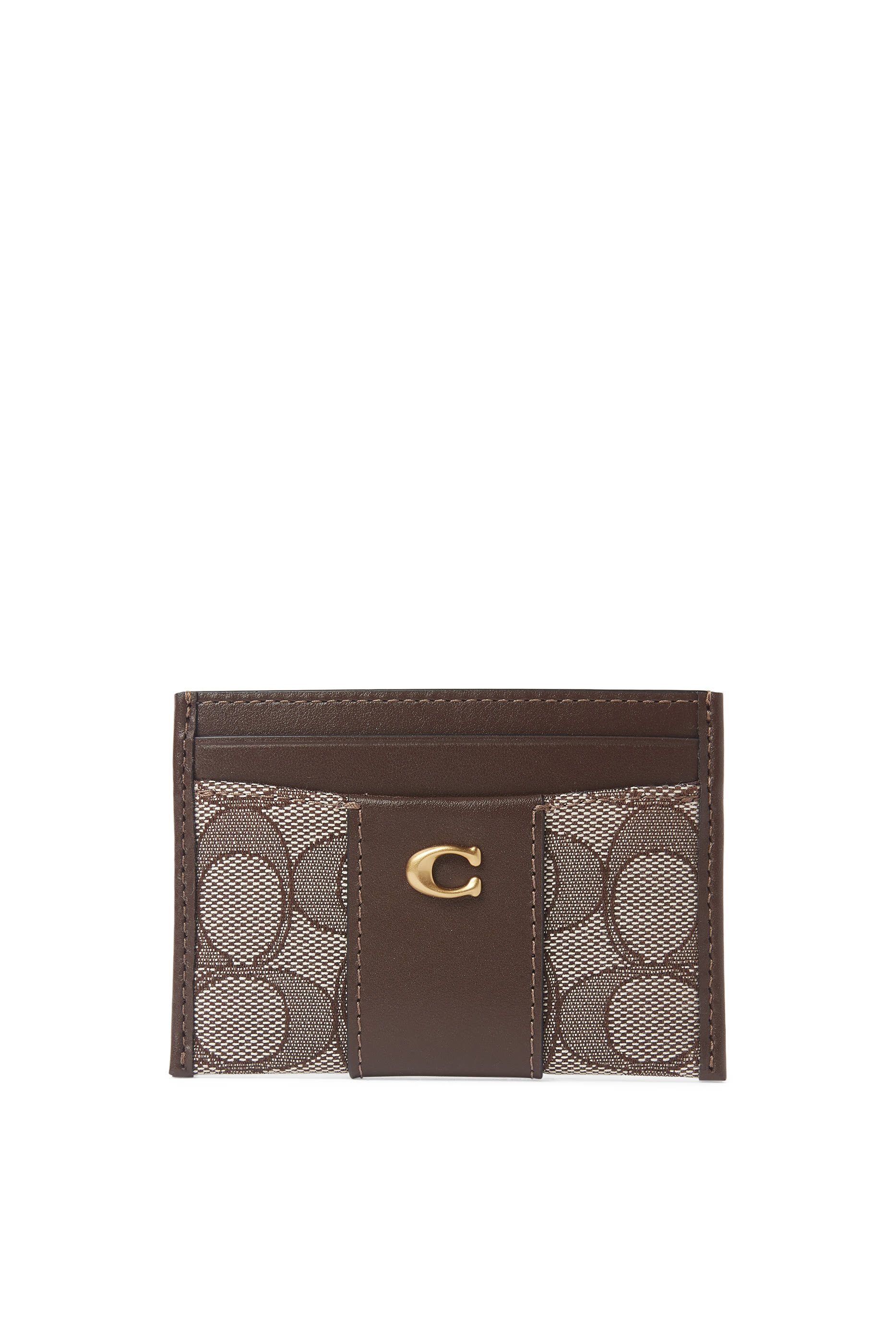 حافظة بطاقات ايسنشال جاكار محفور بشعار الماركة