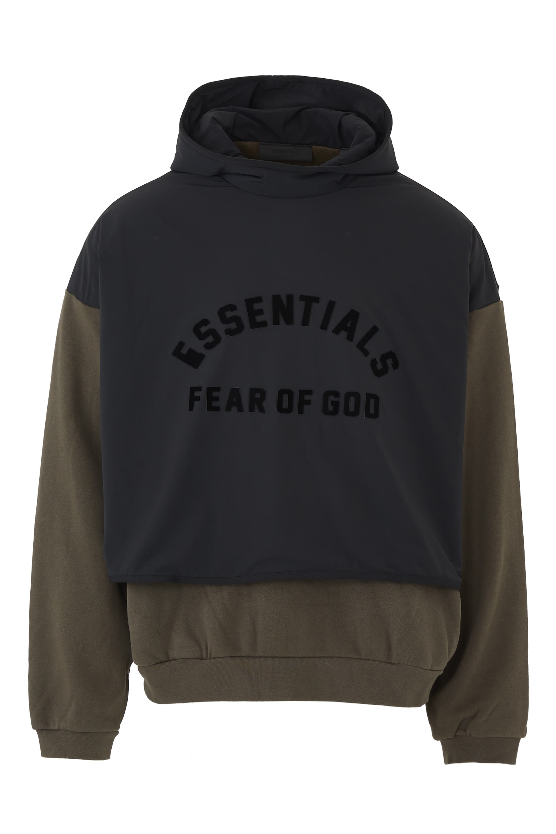 كنزة بغطاء رأس نايلون وصوف