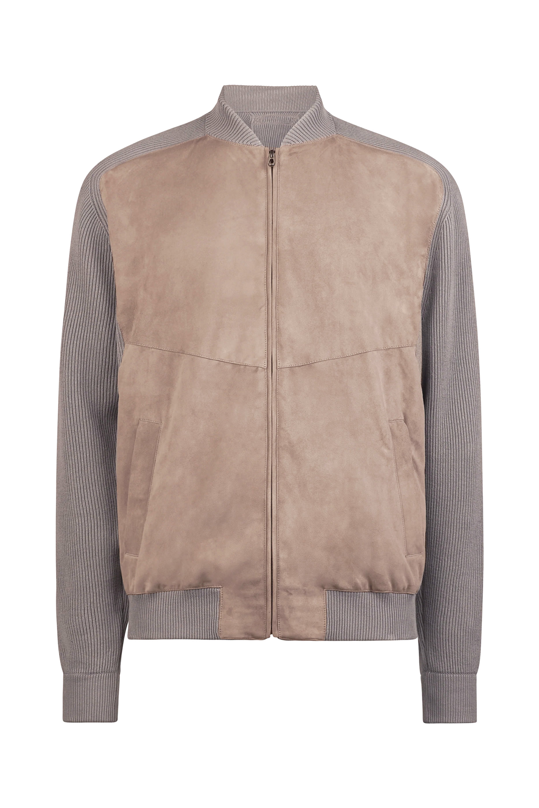 جاكيت بومبر منسوج جلد