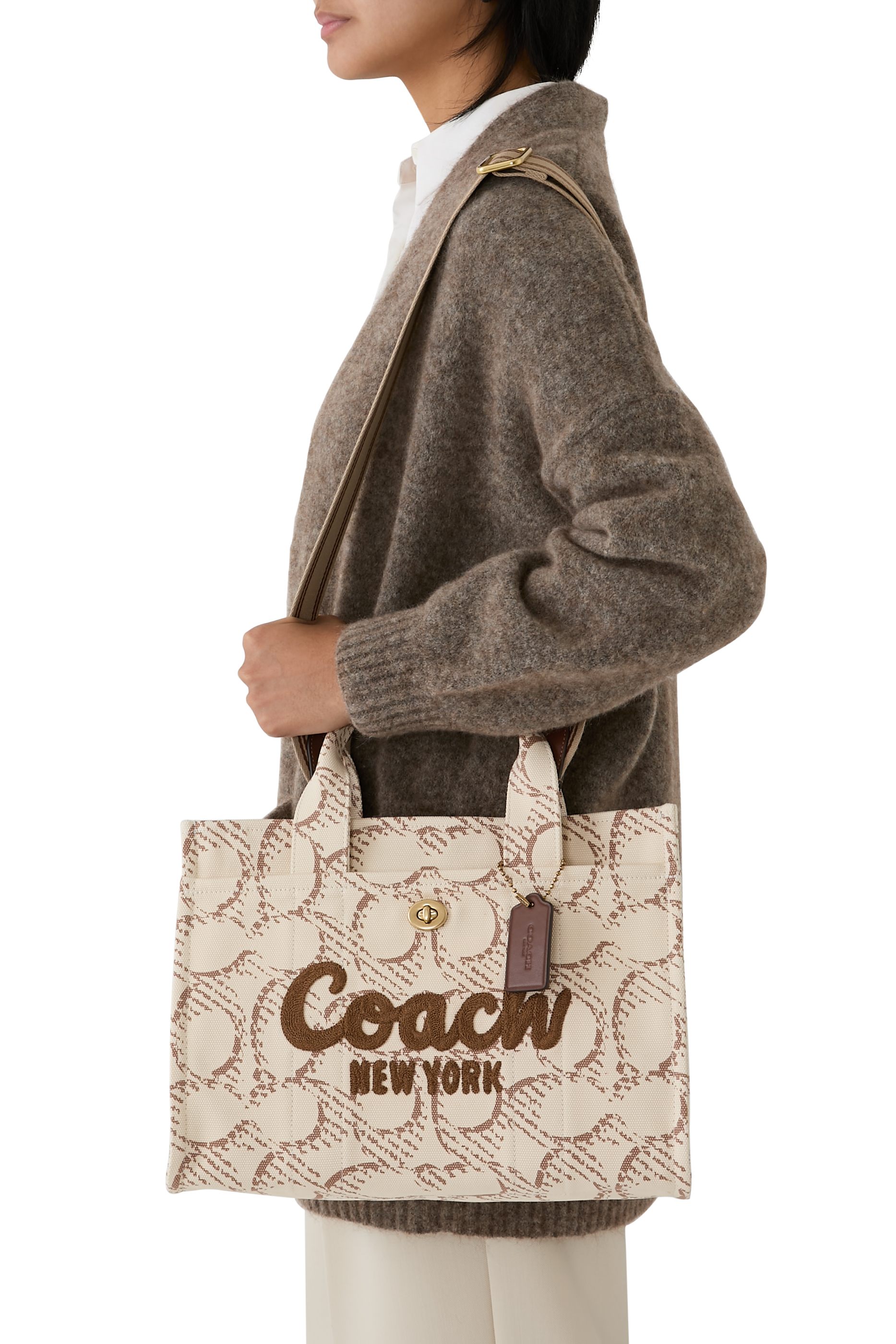 حقيبة يد كارغو قنب بشعار الماركة