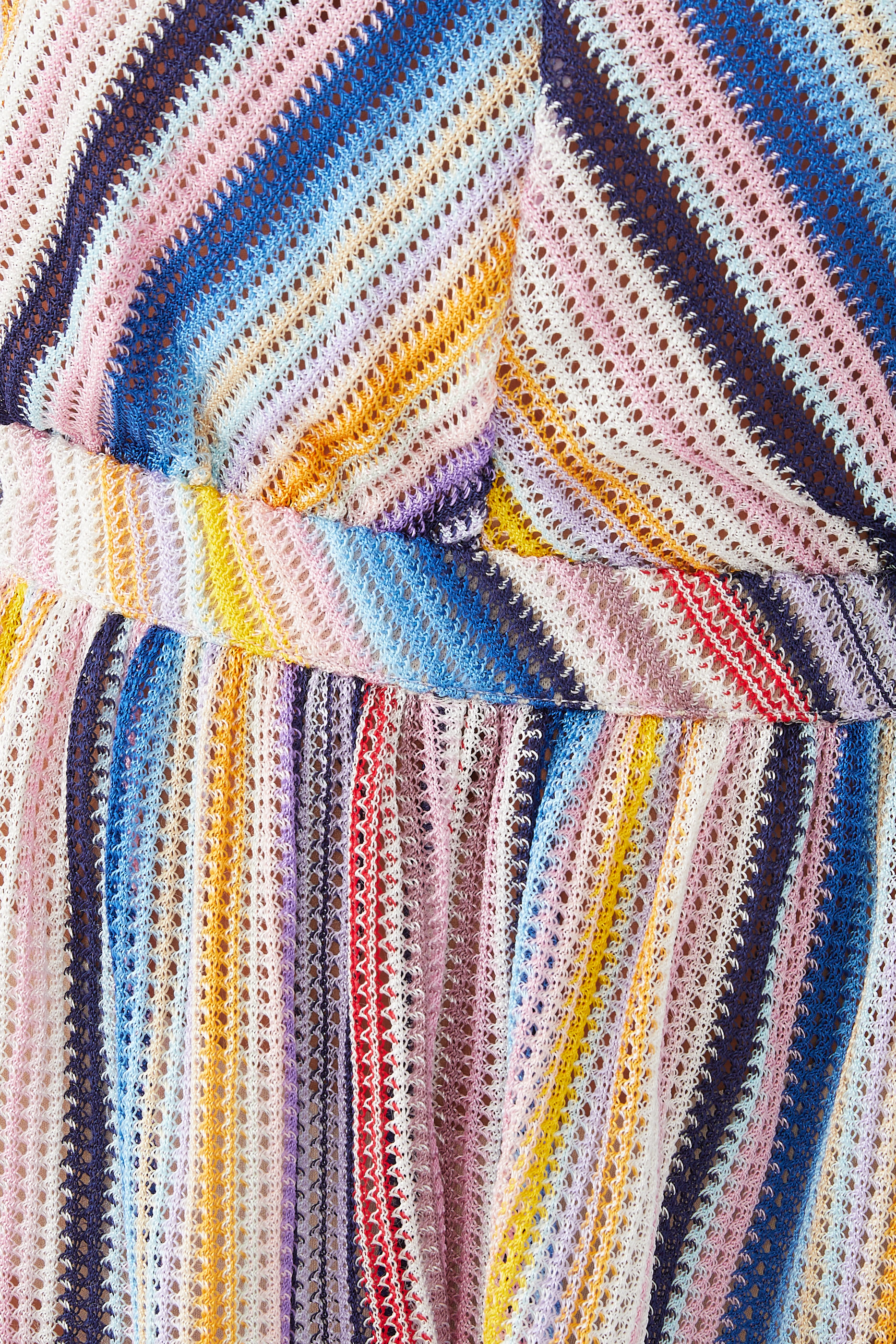 بلاي سوت مخطط نسيج كروشيه