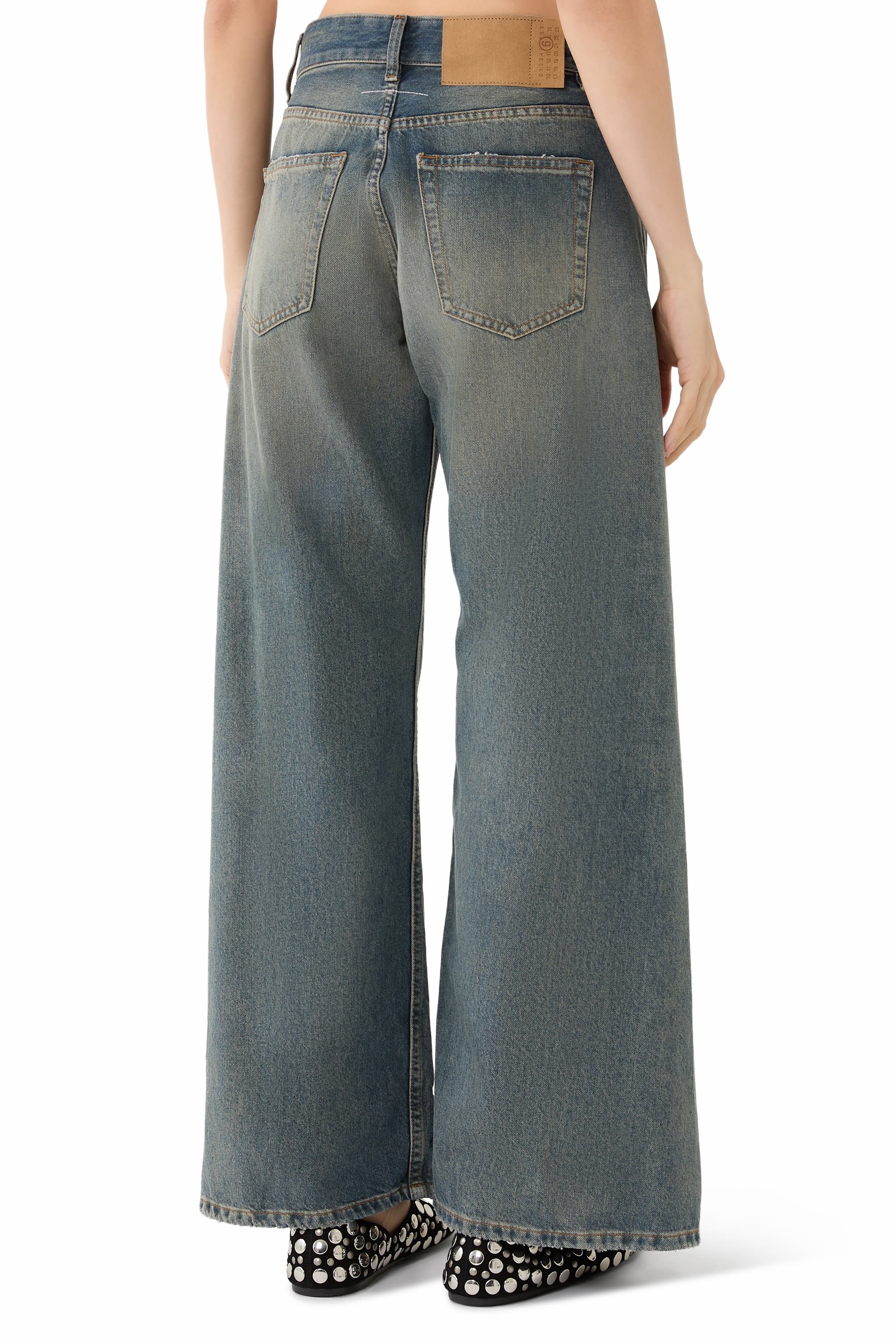 5-Pocket Wide-Leg Pants