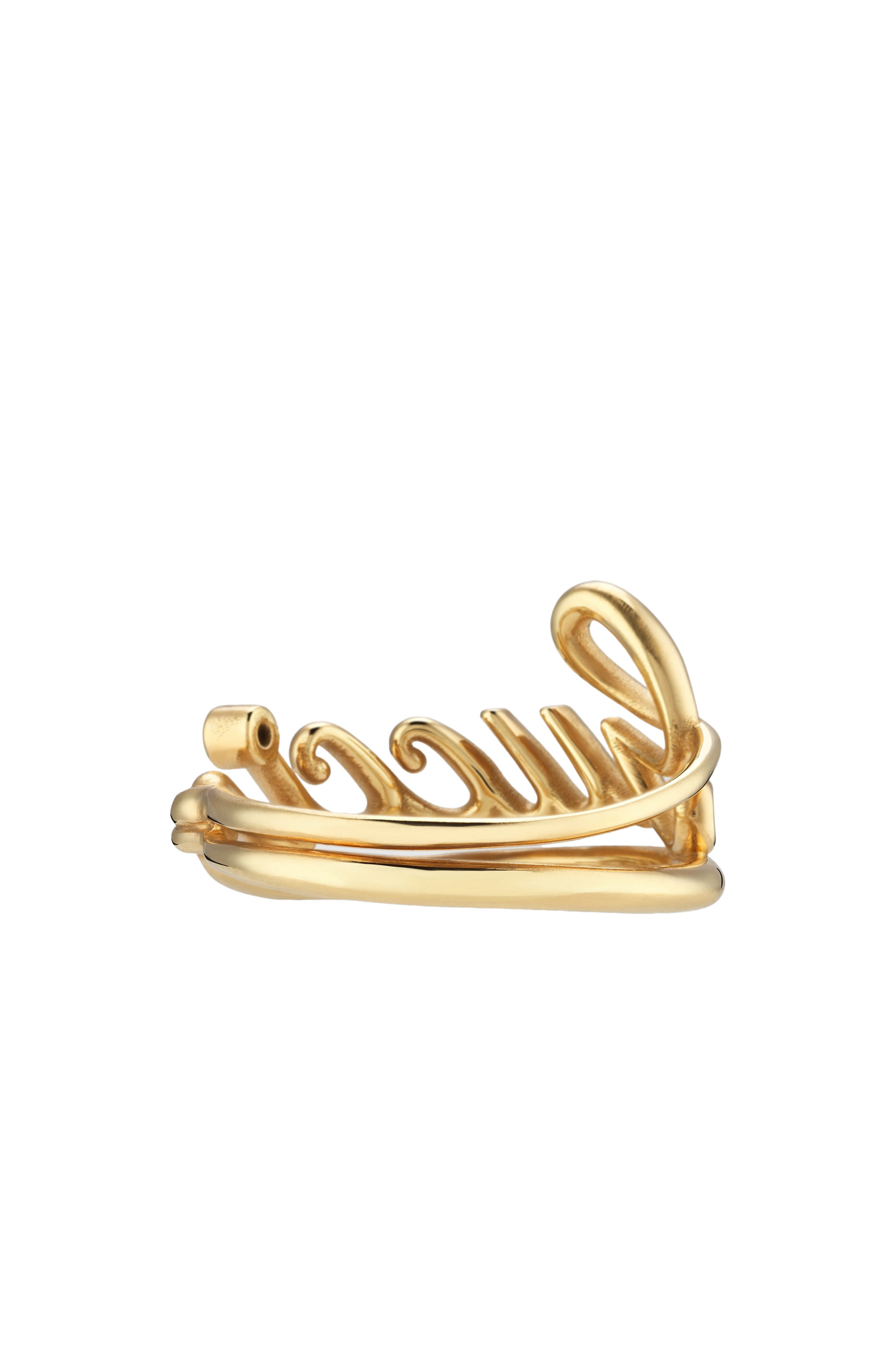 خاتم عريض بشعار الماركة