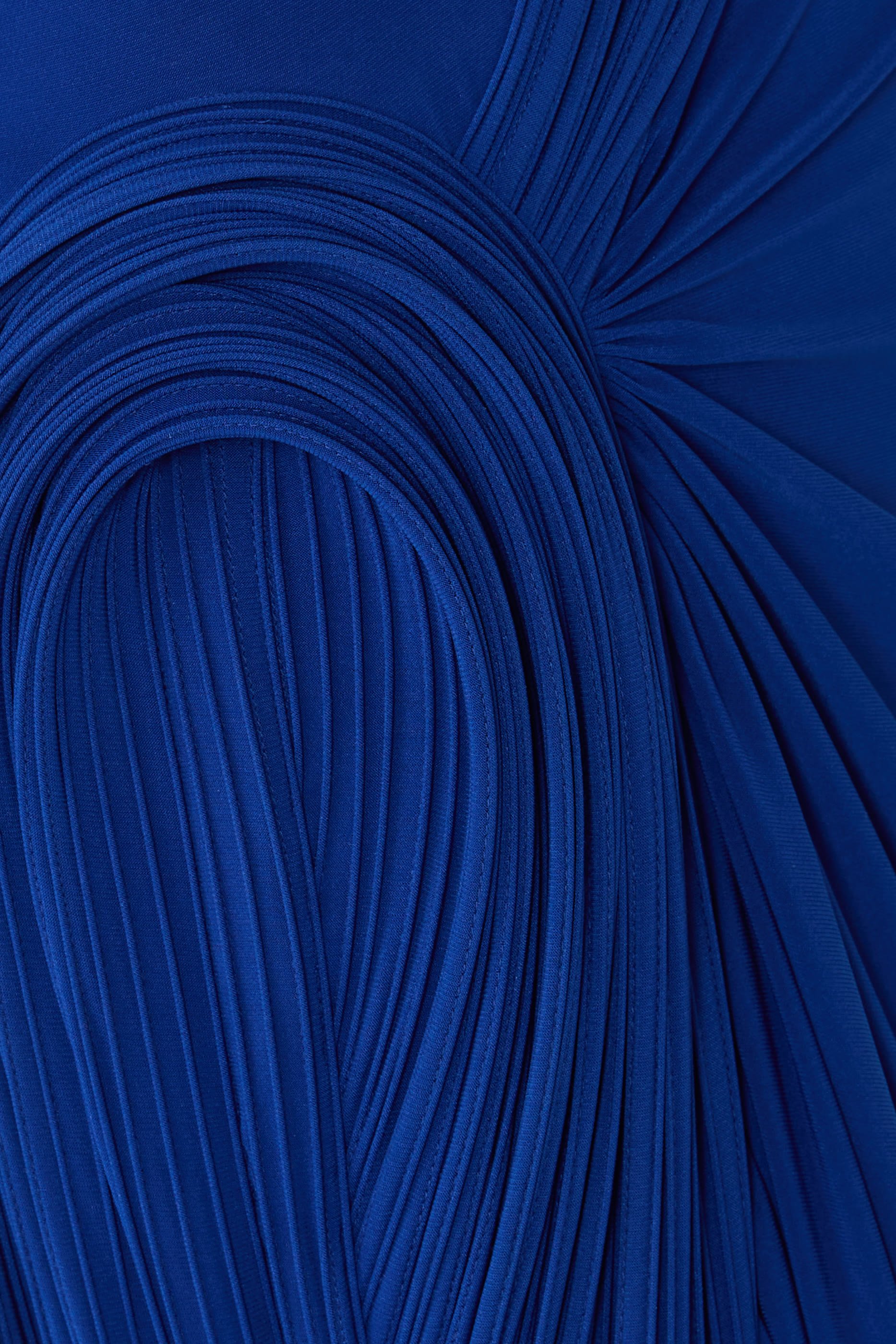 فستان سهرة نوفا درابيه بكتف مكشوف