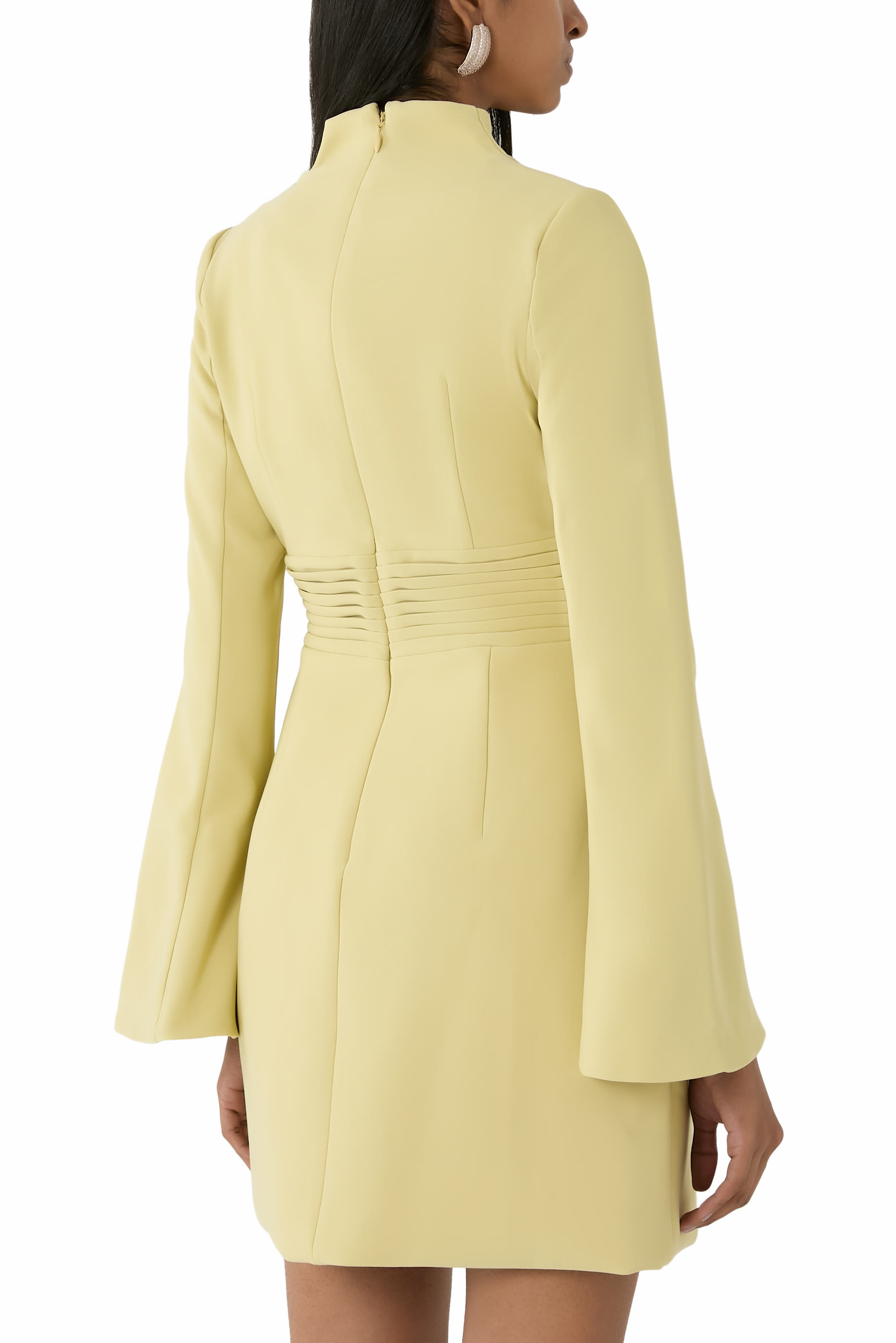 فستان جيما روز قصير بأزرار