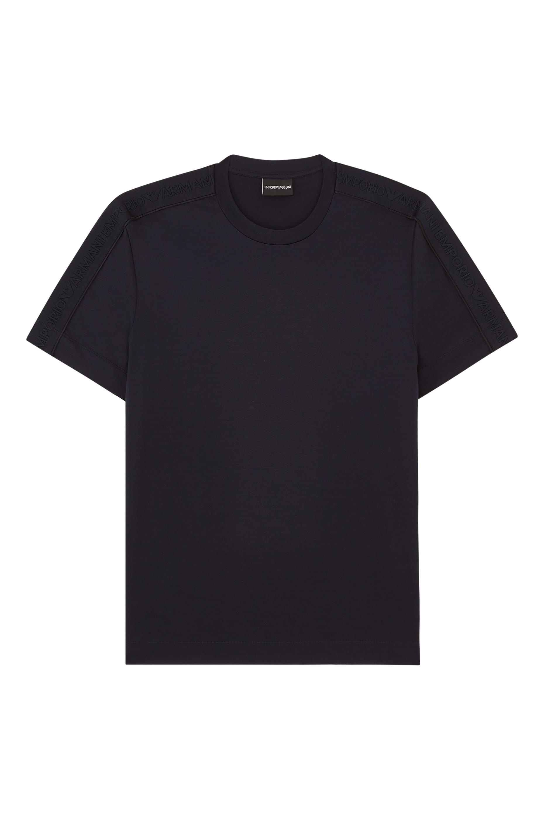 تيشيرت بشريط بشعار الماركة