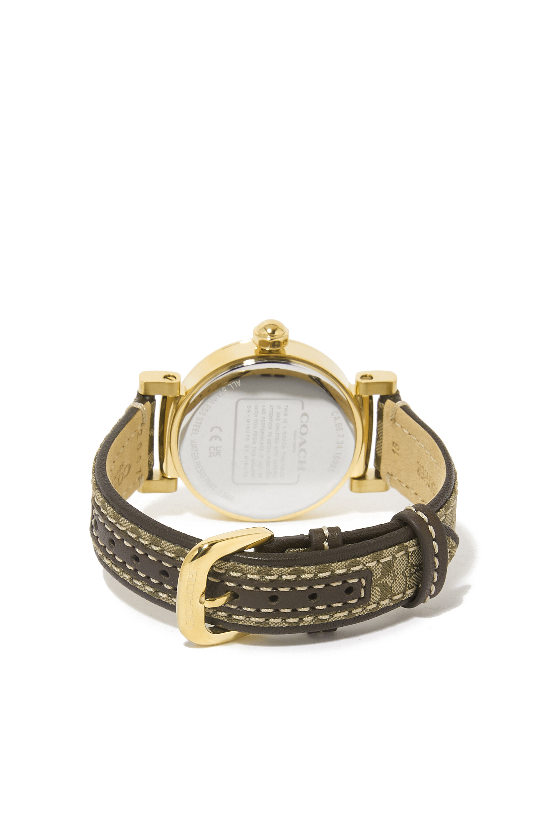 ساعة ماديسون مقاس 32 مم بحرف شعار الماركة جلد