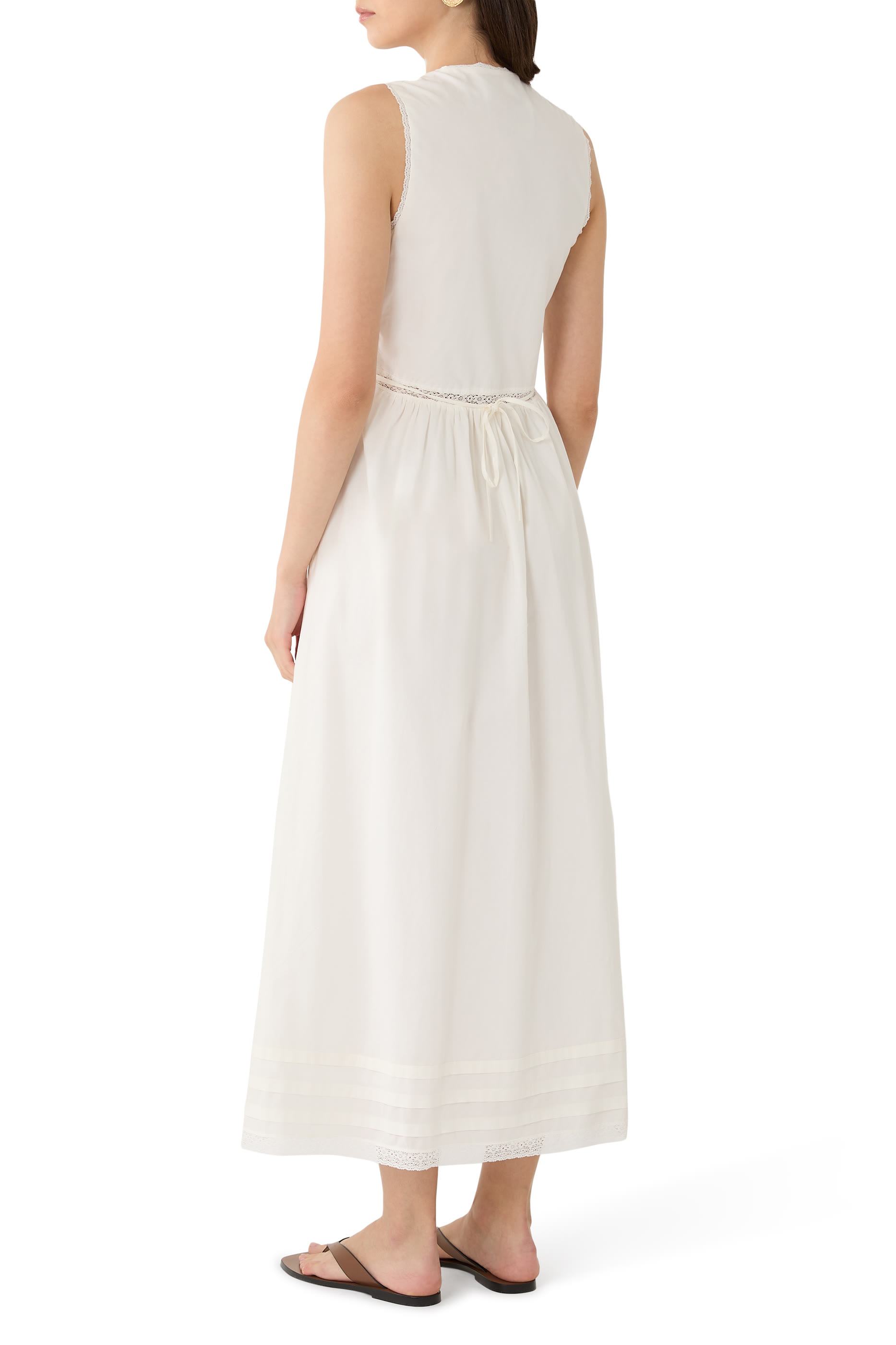 فستان فيورا فريسكو متوسط الطول دانتيل