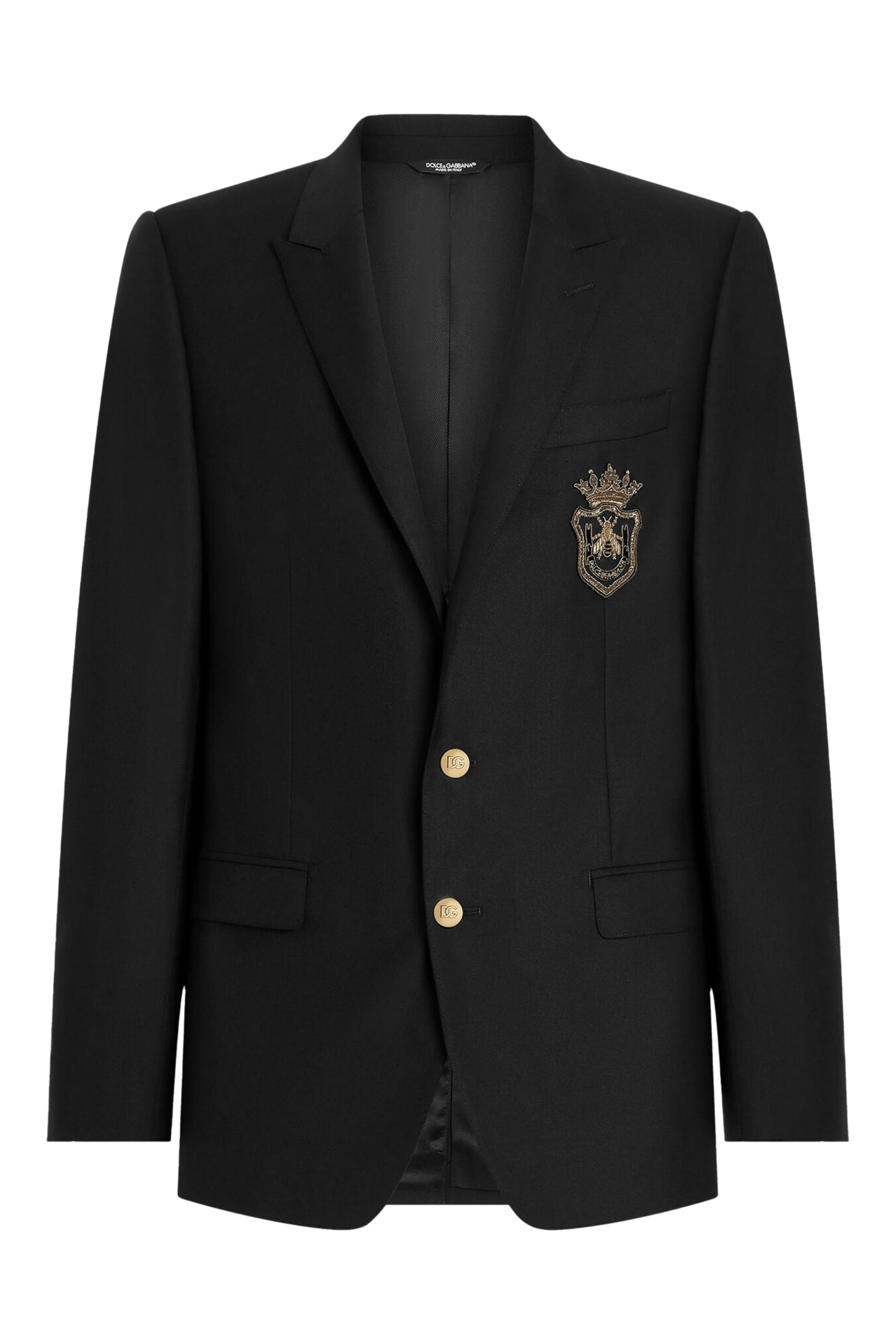 جاكيت بقصة مارتيني وصف أزرار ورقعة