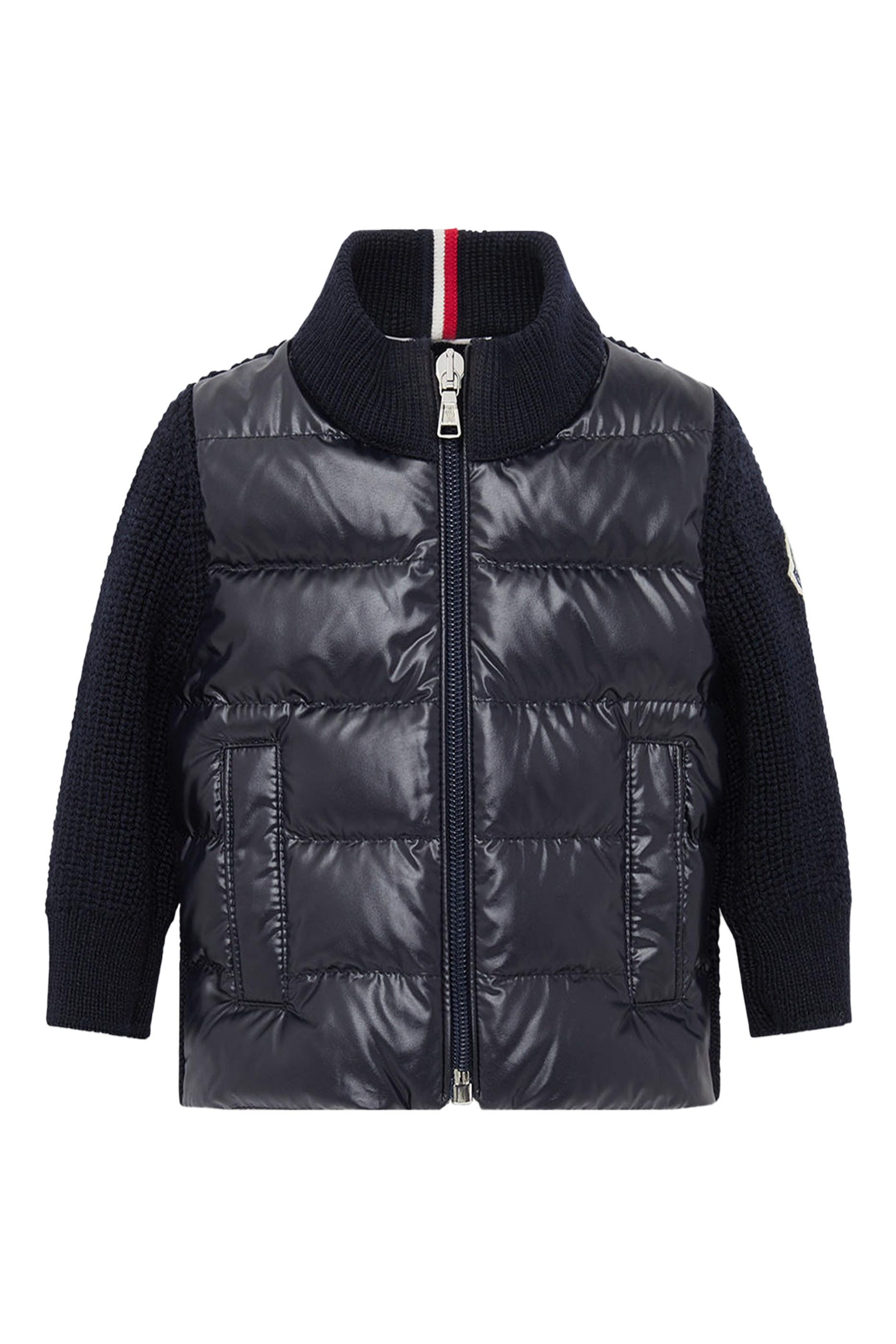 Kids Padded Wool Zip-Up Cardigan