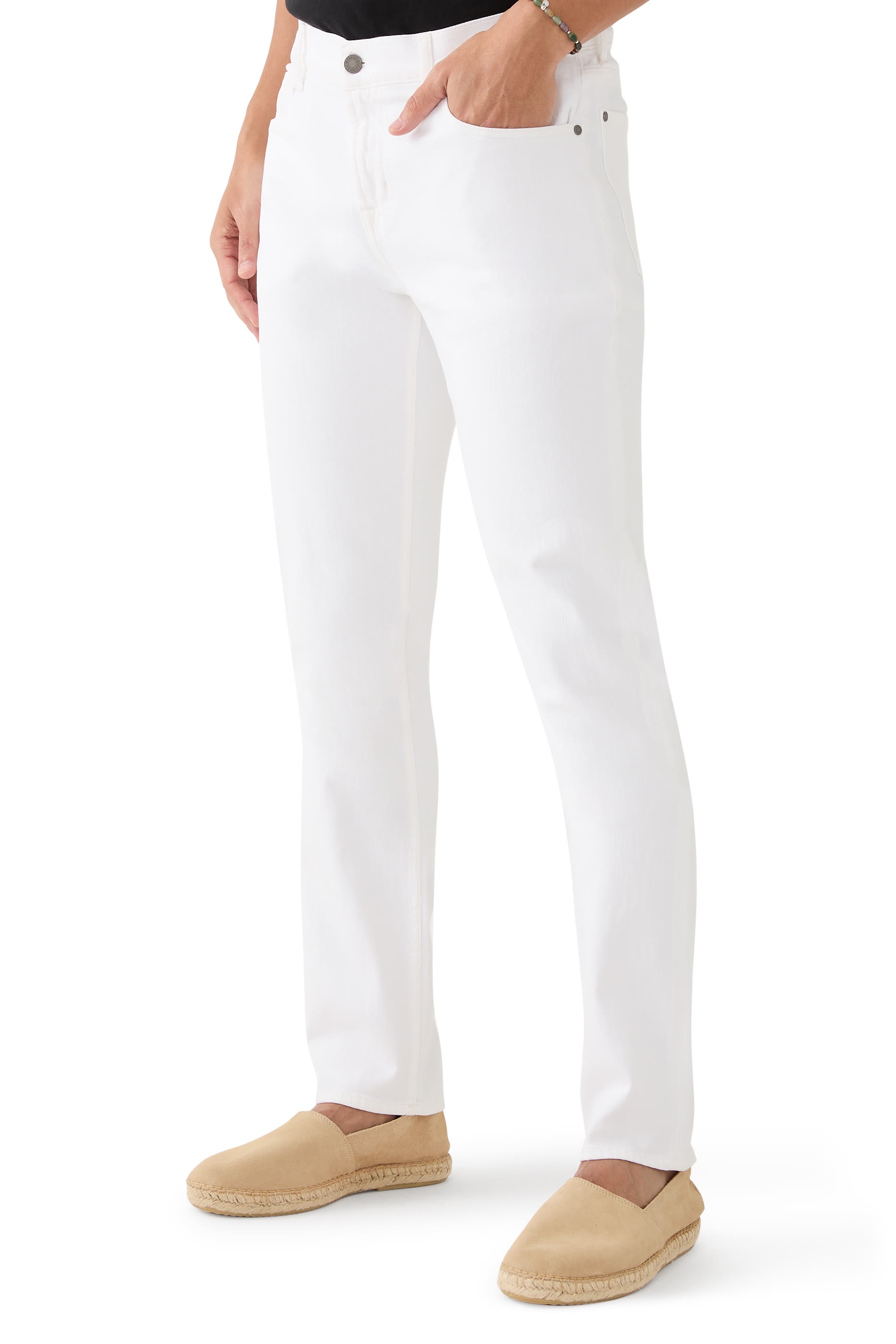 بنطال جينز بقصة ضيقة قماش لوكس برفورمنس