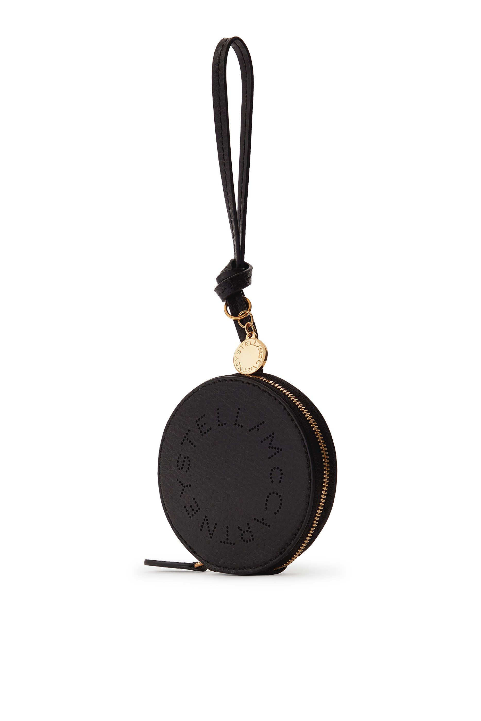 حافظة عملات معدنية بشعار الماركة وسلسلة مفاتيح