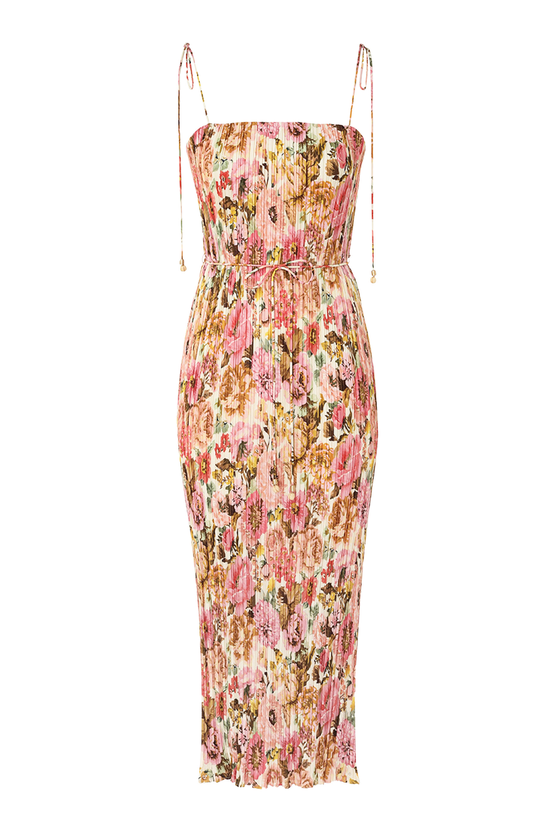 فستان جولدن سهل الإرتداء بطيات