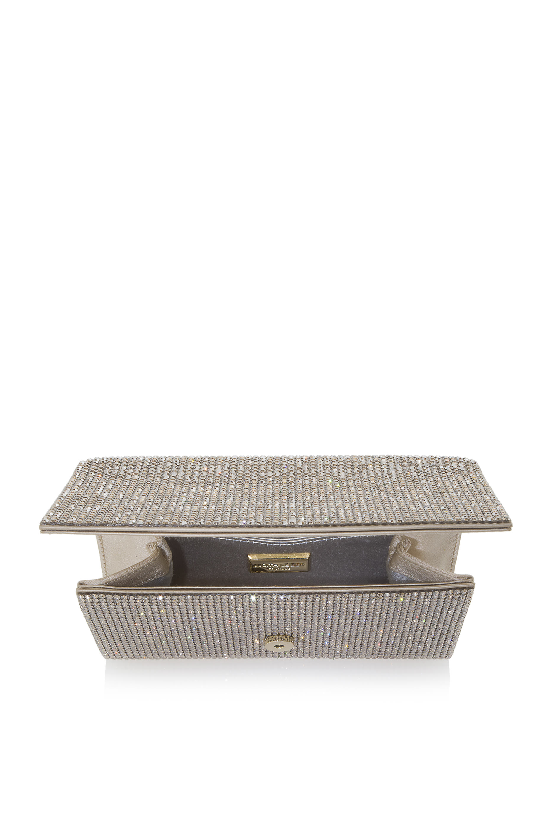 حقيبة كلاتش مرصعة بالكريستال