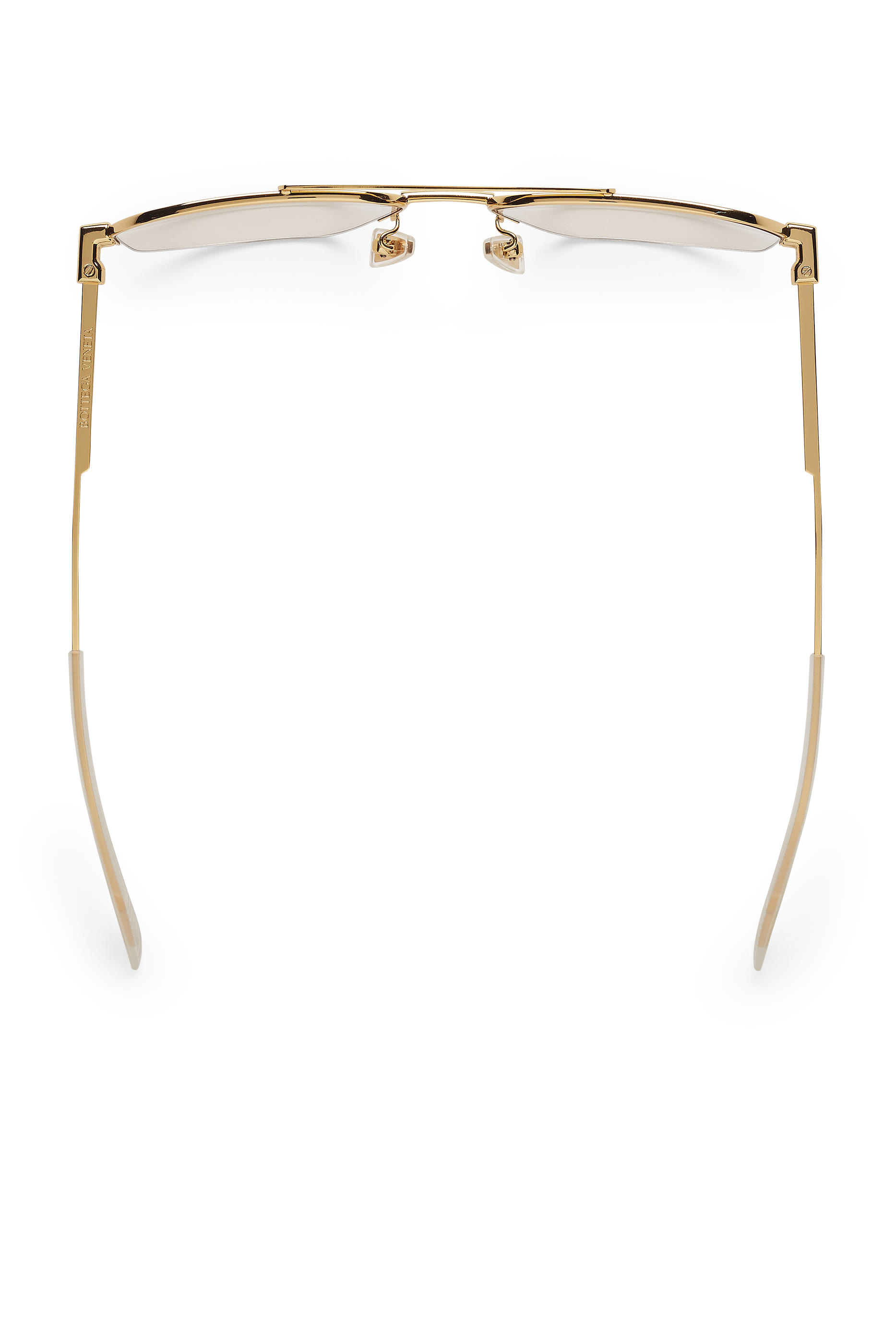 نظارة شمسية معدن بتصميم أفياتور بإطار نصفي