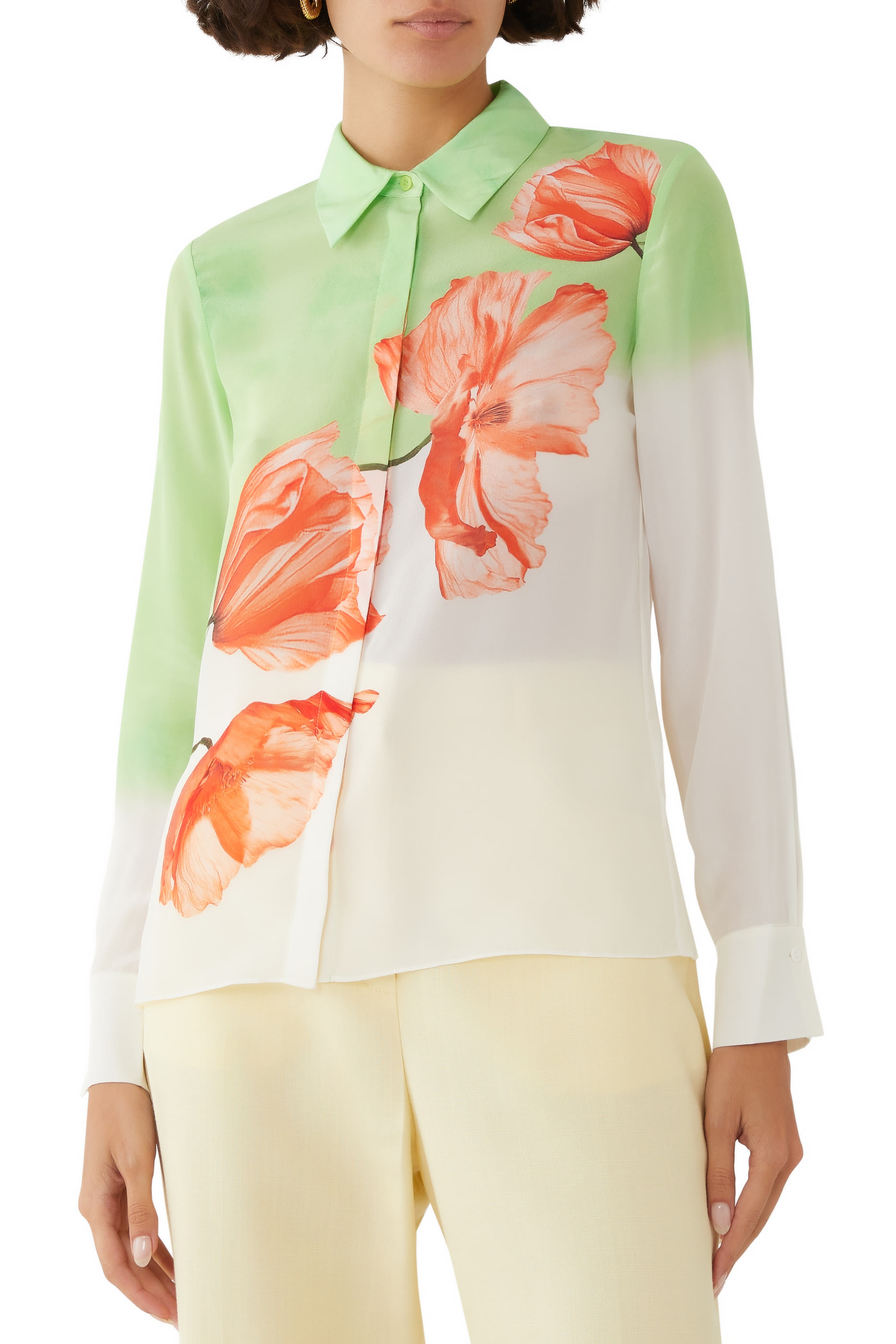 قميص برادي بأزرار بقصة فضفاضة