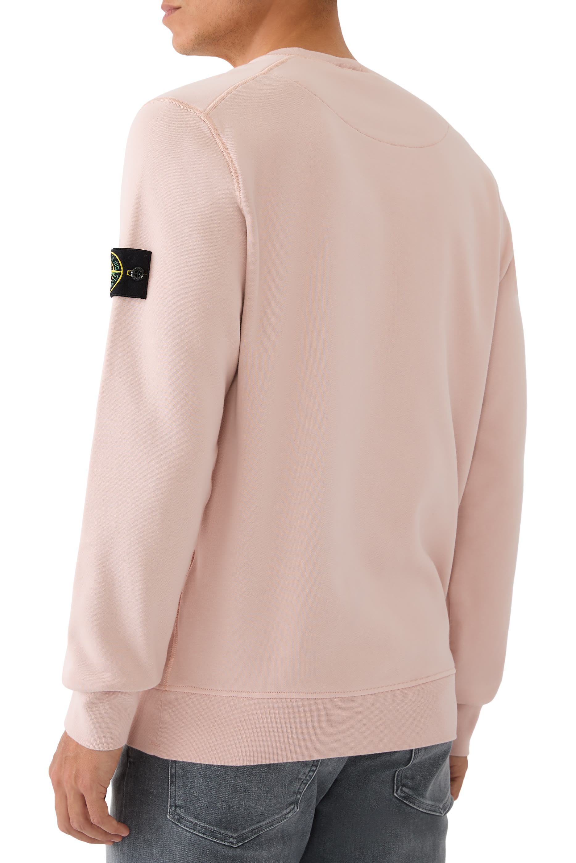 سويت شيرت بياقة ضيقة صوف قطن عضوي