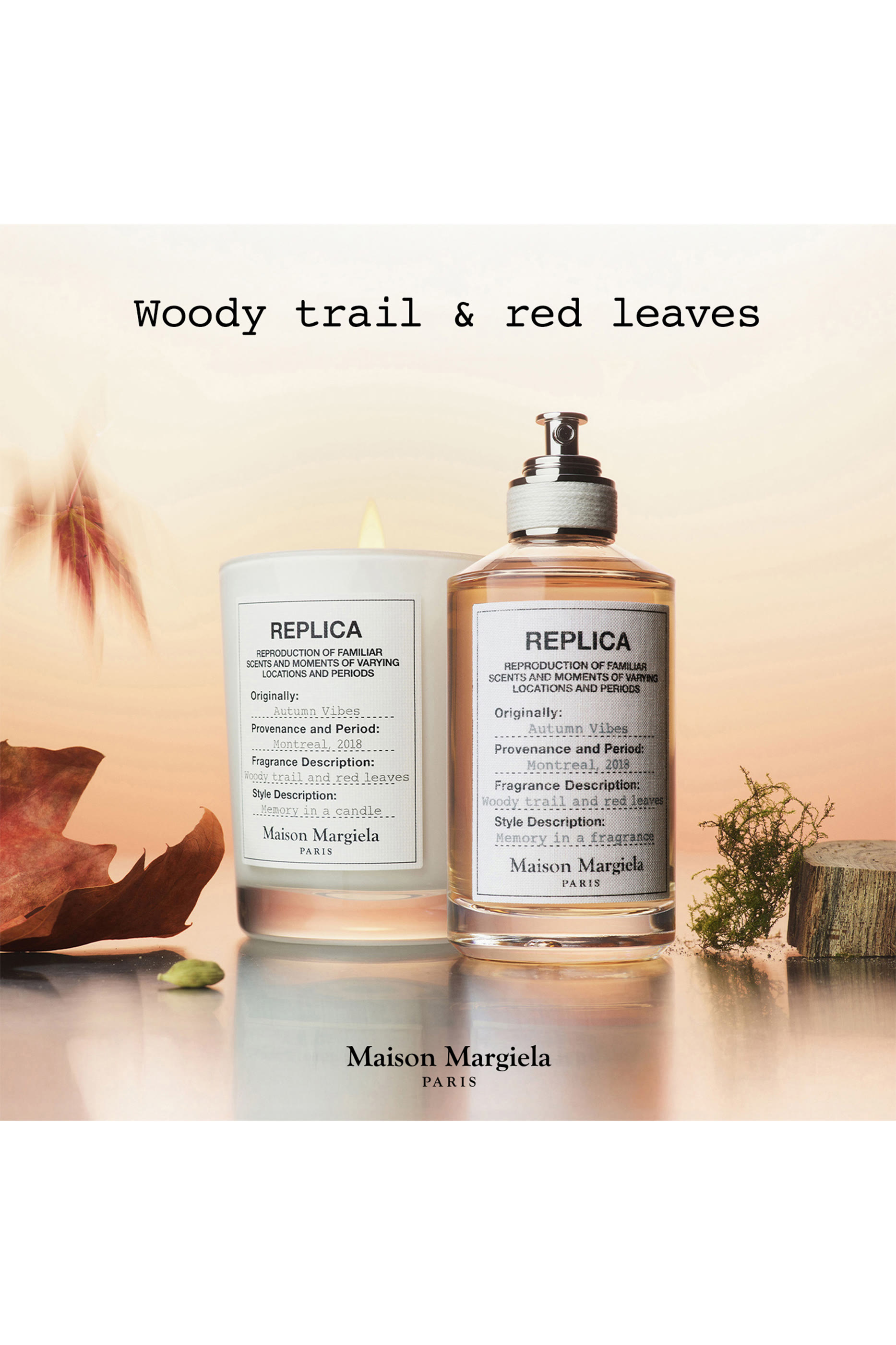 شمعة ريبليكا أوتوم ليفز فايبز