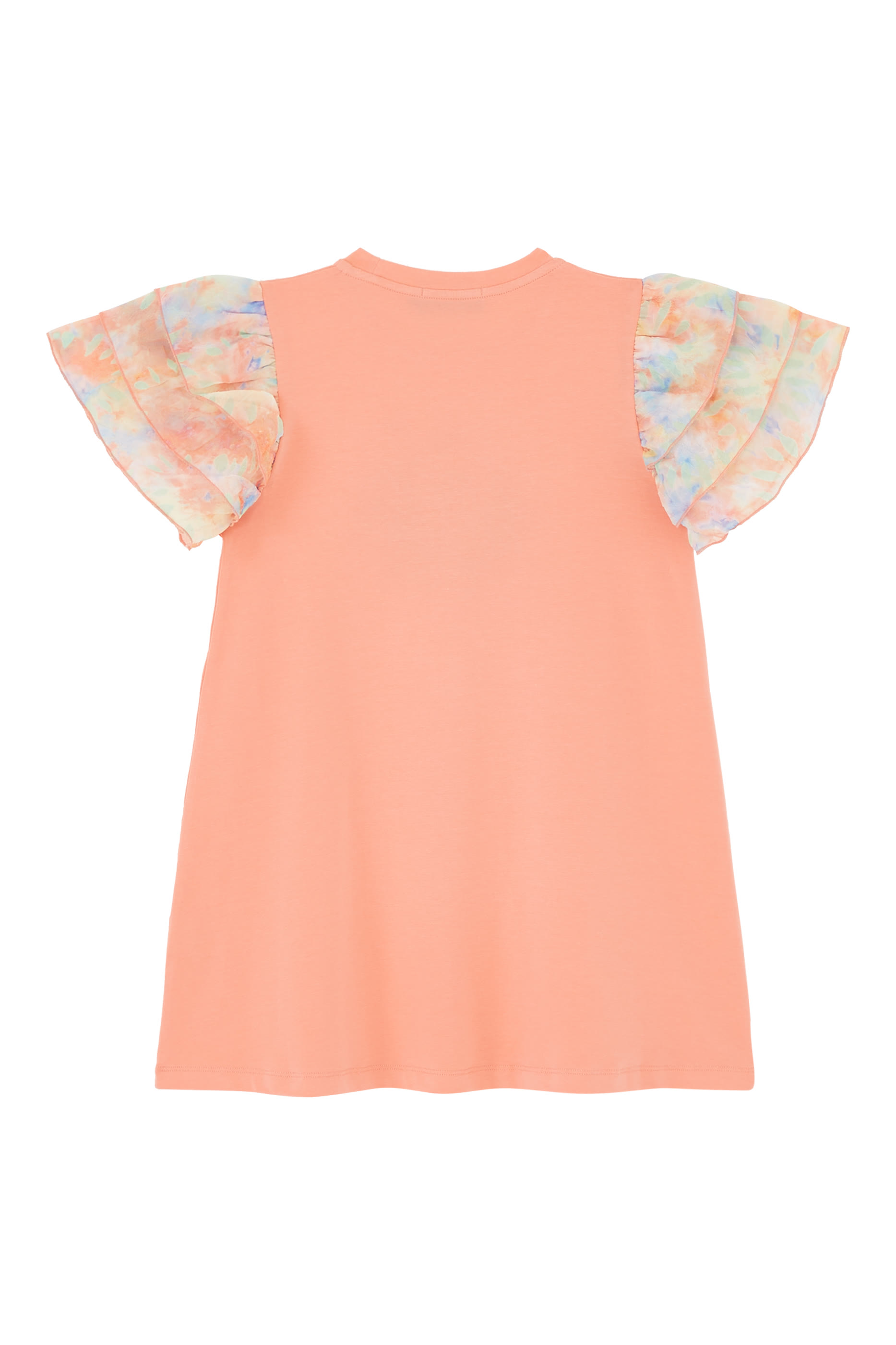 فستان قطن بكشكش للأطفال