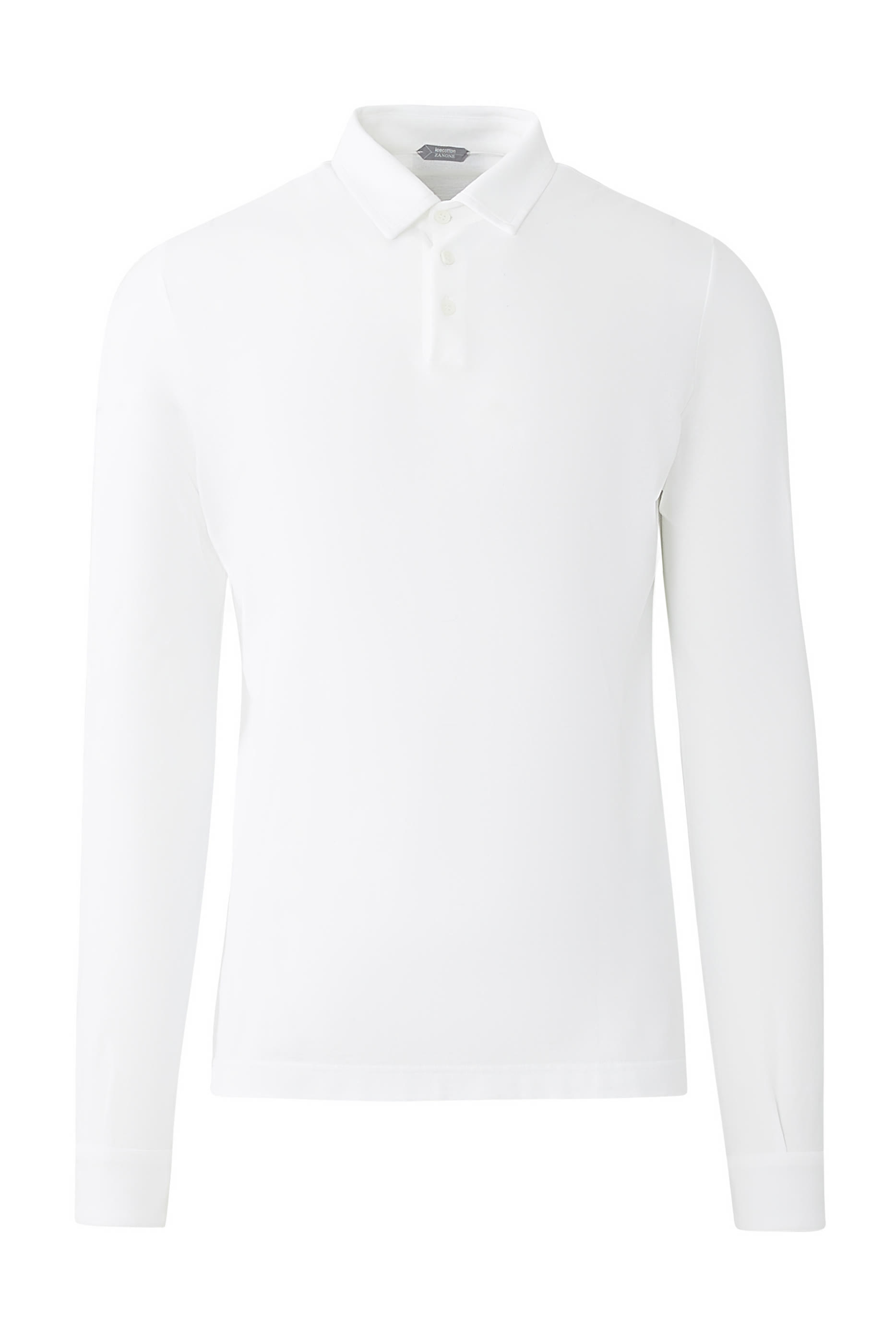 قميص بولو زانون بقصة سليم وأكمام طويلة